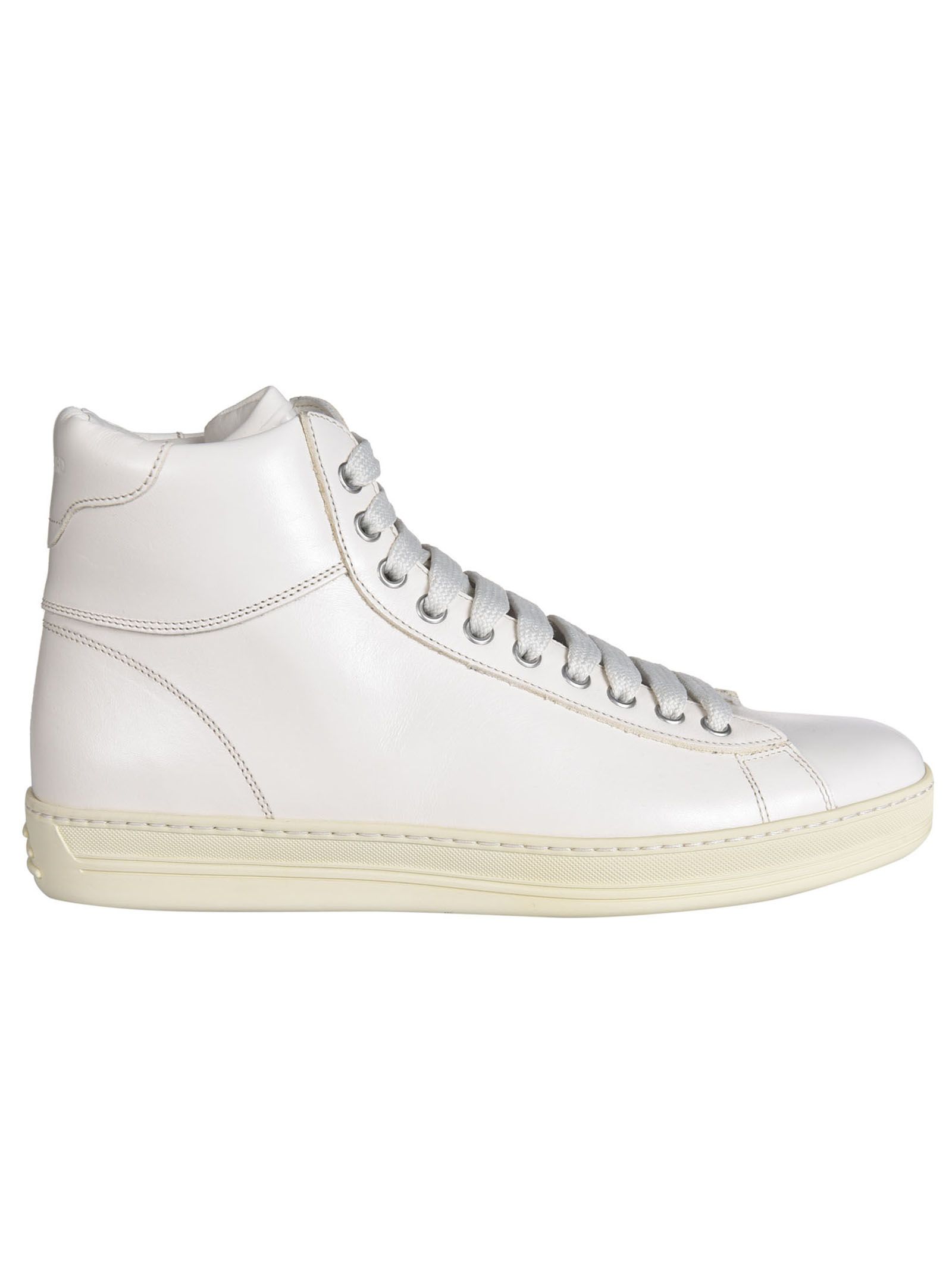 Tom Ford Leather Hi-top Sneakers | ModeSens