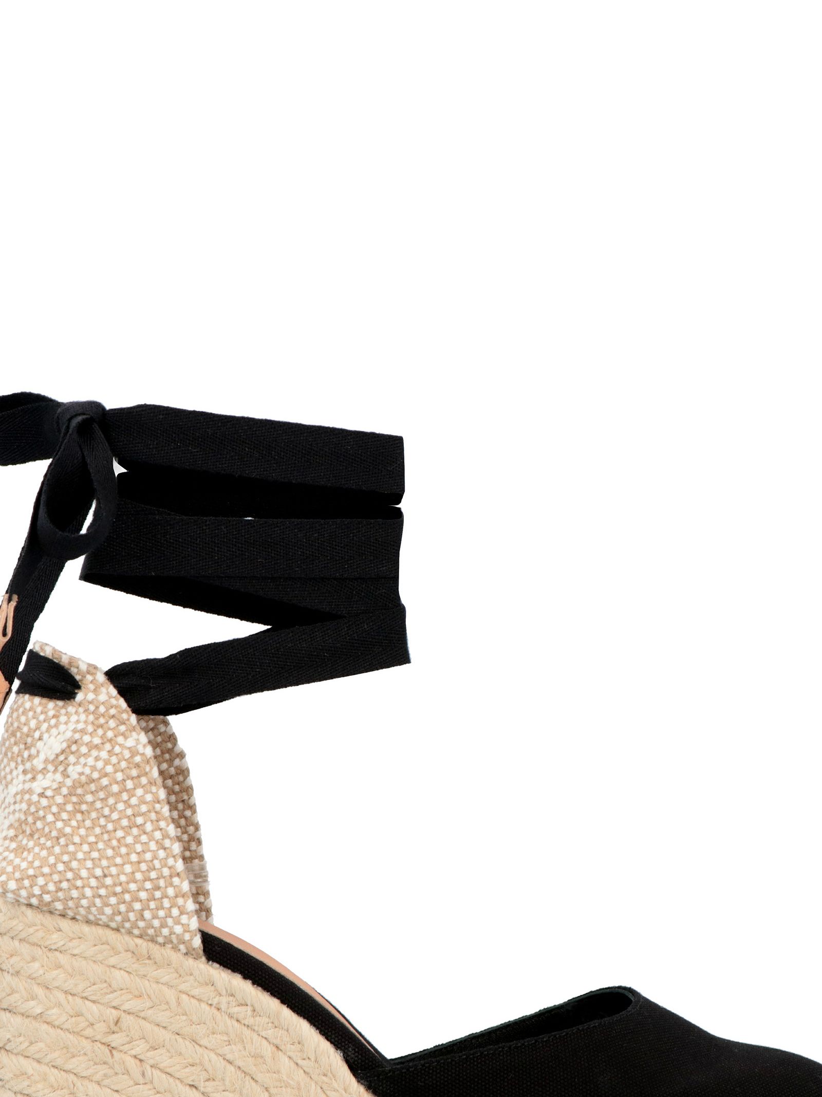 castaner black wedges