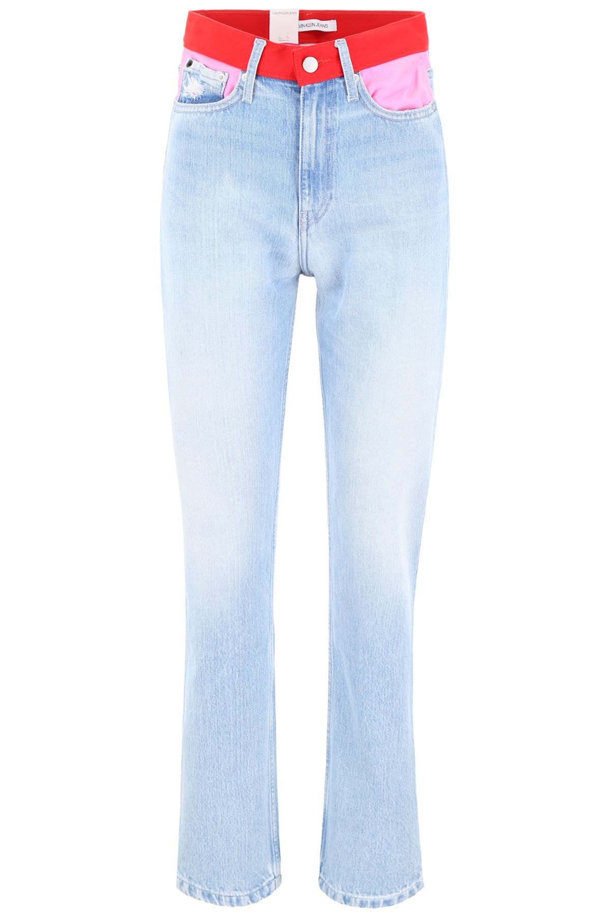 calvin klein colorblock jeans