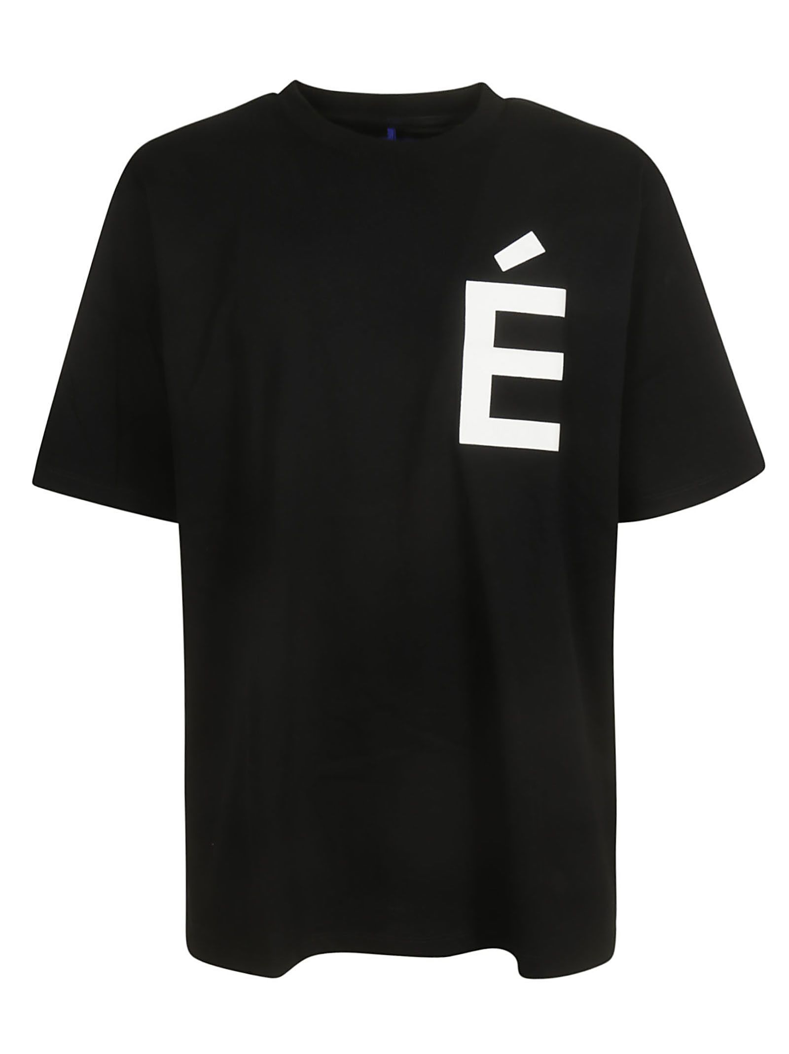Etudes Studio Études Logo E Print T-shirt In Black | ModeSens