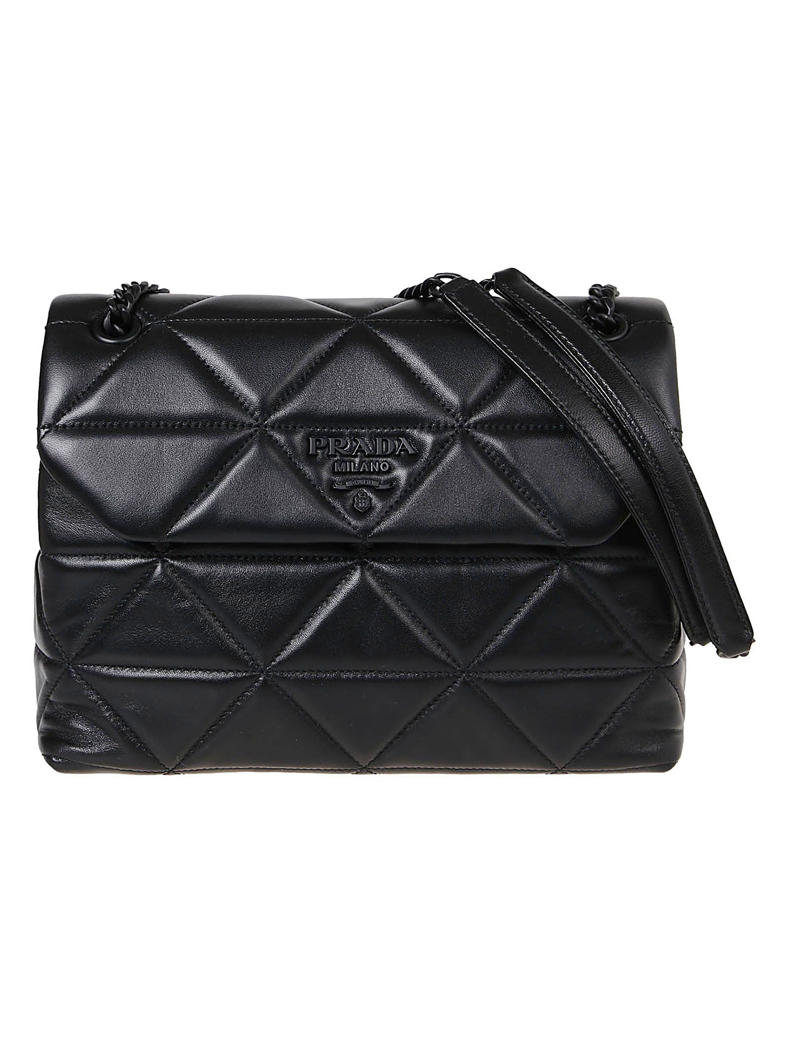 prada quilted shoulder bag