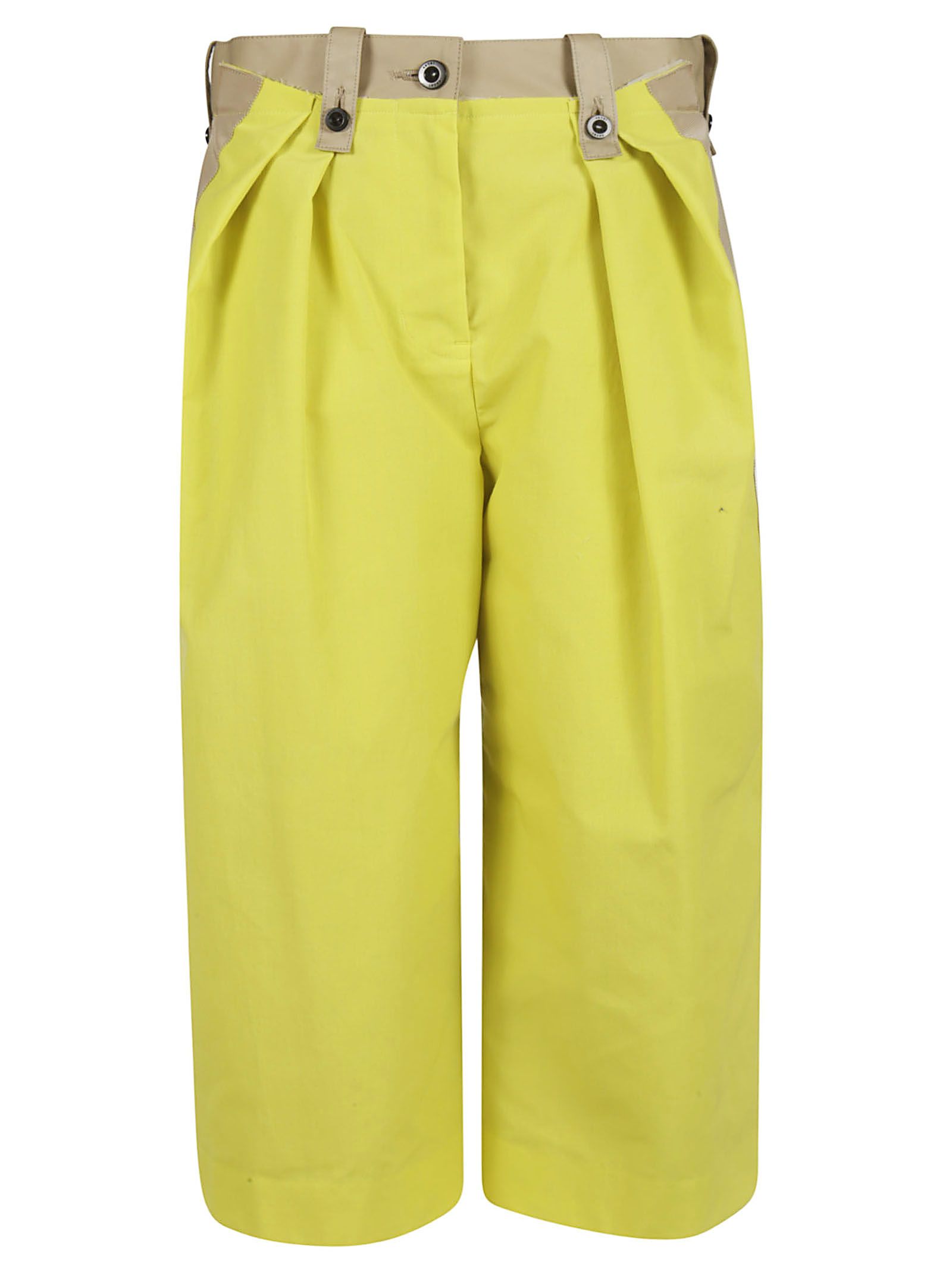 SACAI CONTRAST PANEL TROUSERS,10931461