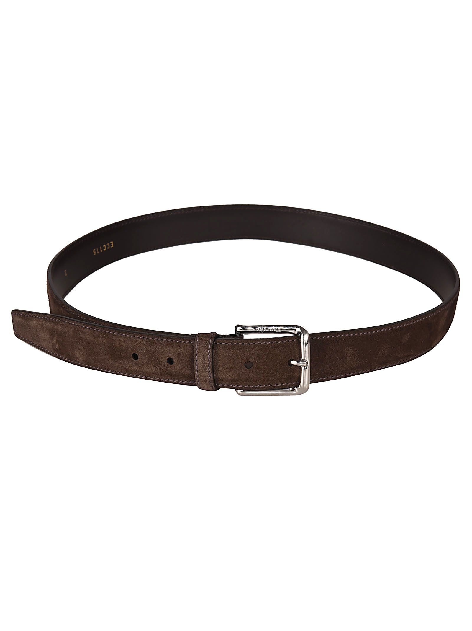 classic buckle belt in marrone