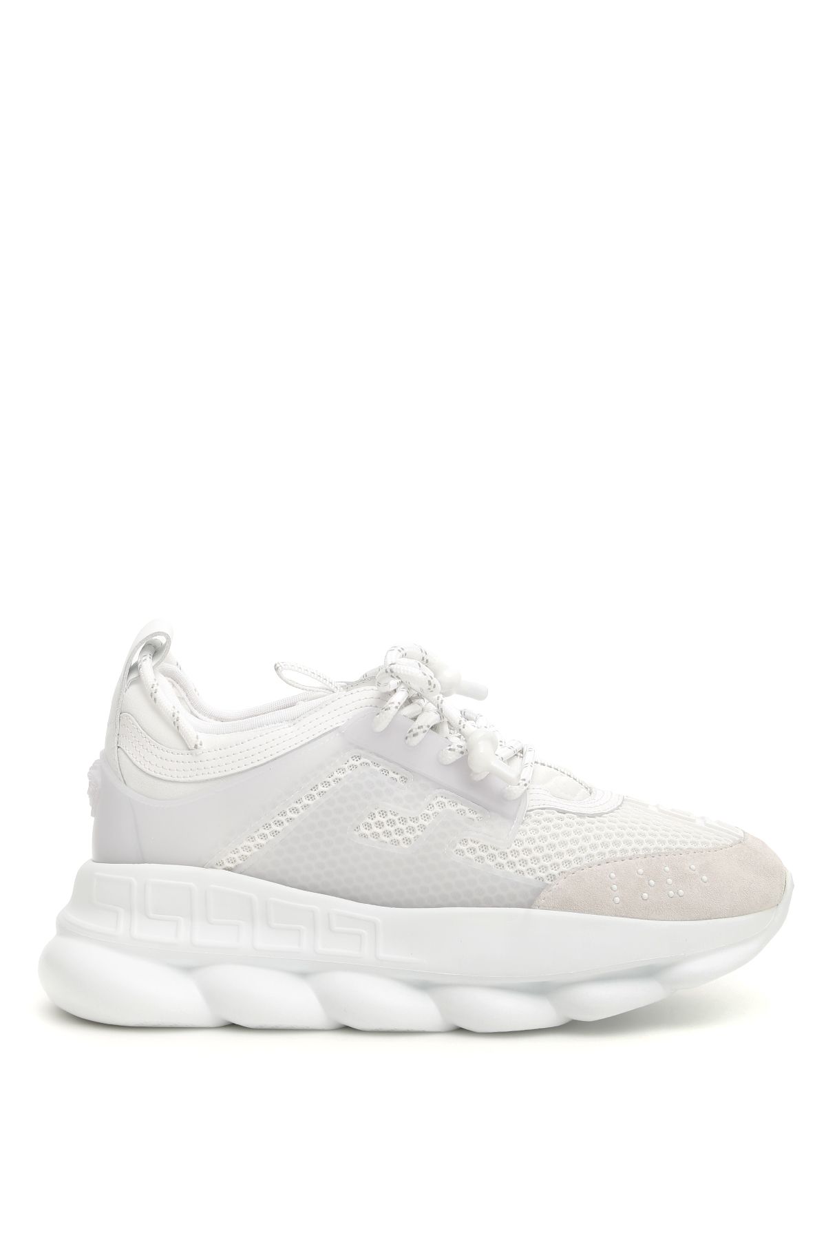 versace white chain reaction sneakers