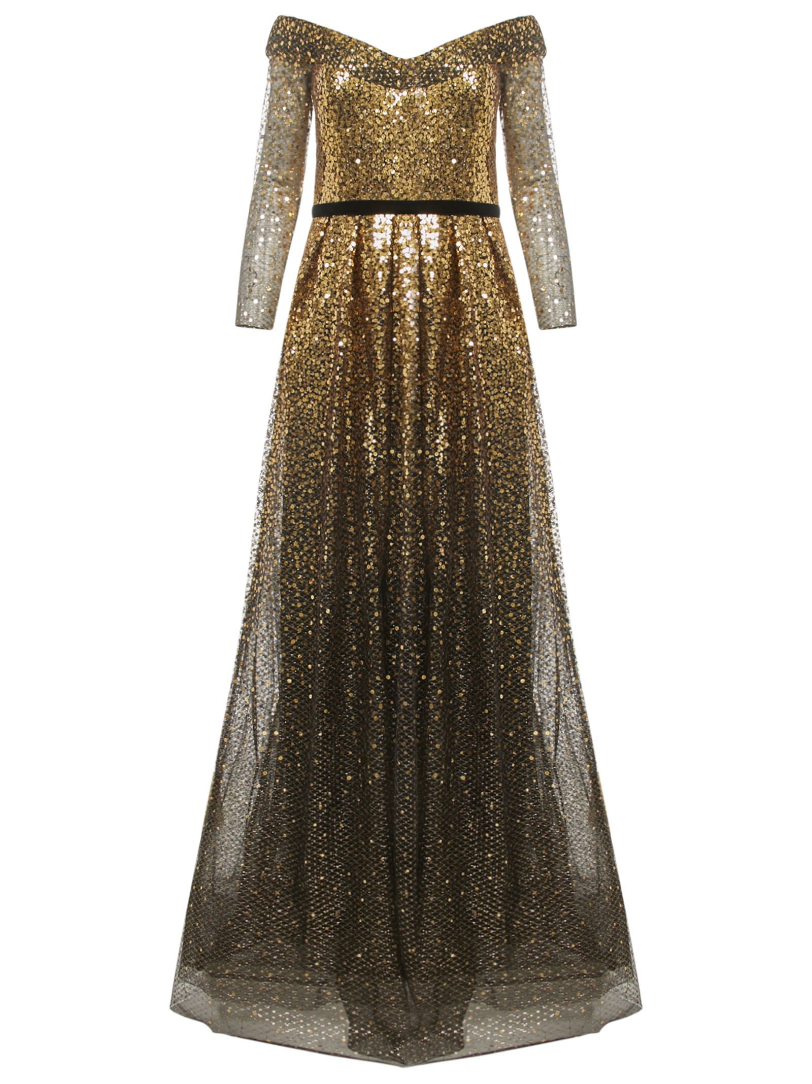 marchesa gold dress