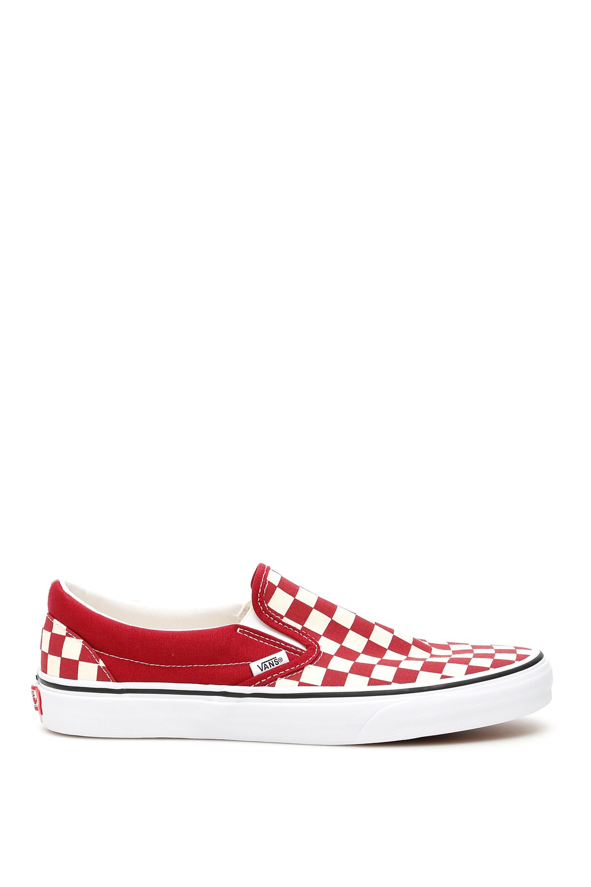 rumba red checkerboard vans