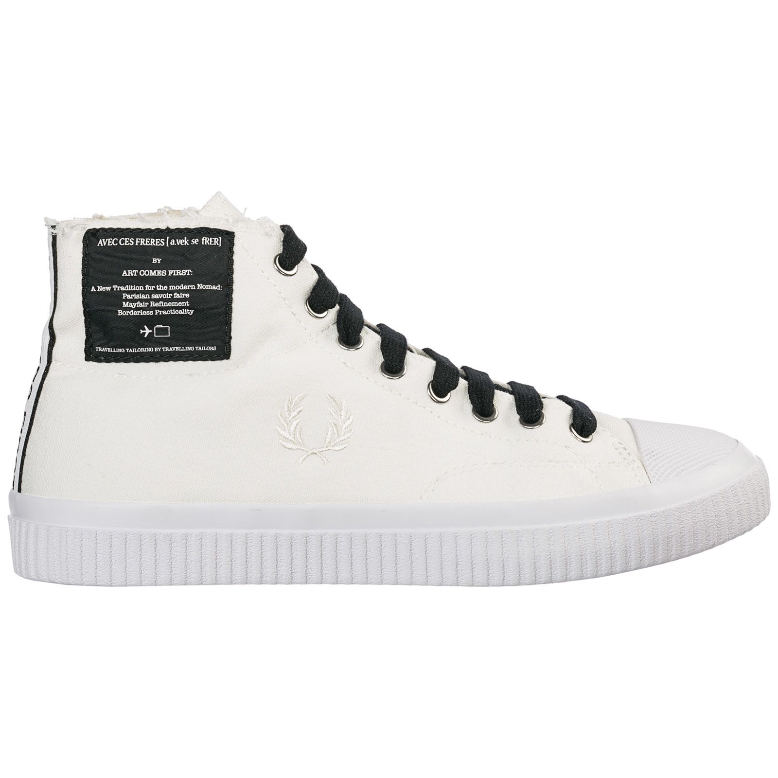 FRED PERRY HUGHES HIGH-TOP SNEAKERS,10861961