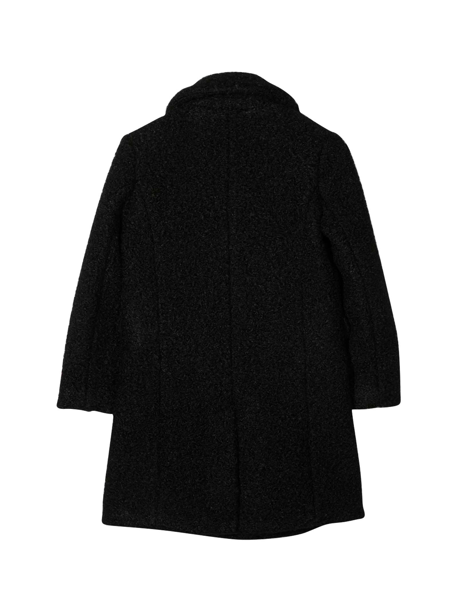 emporio armani black coat