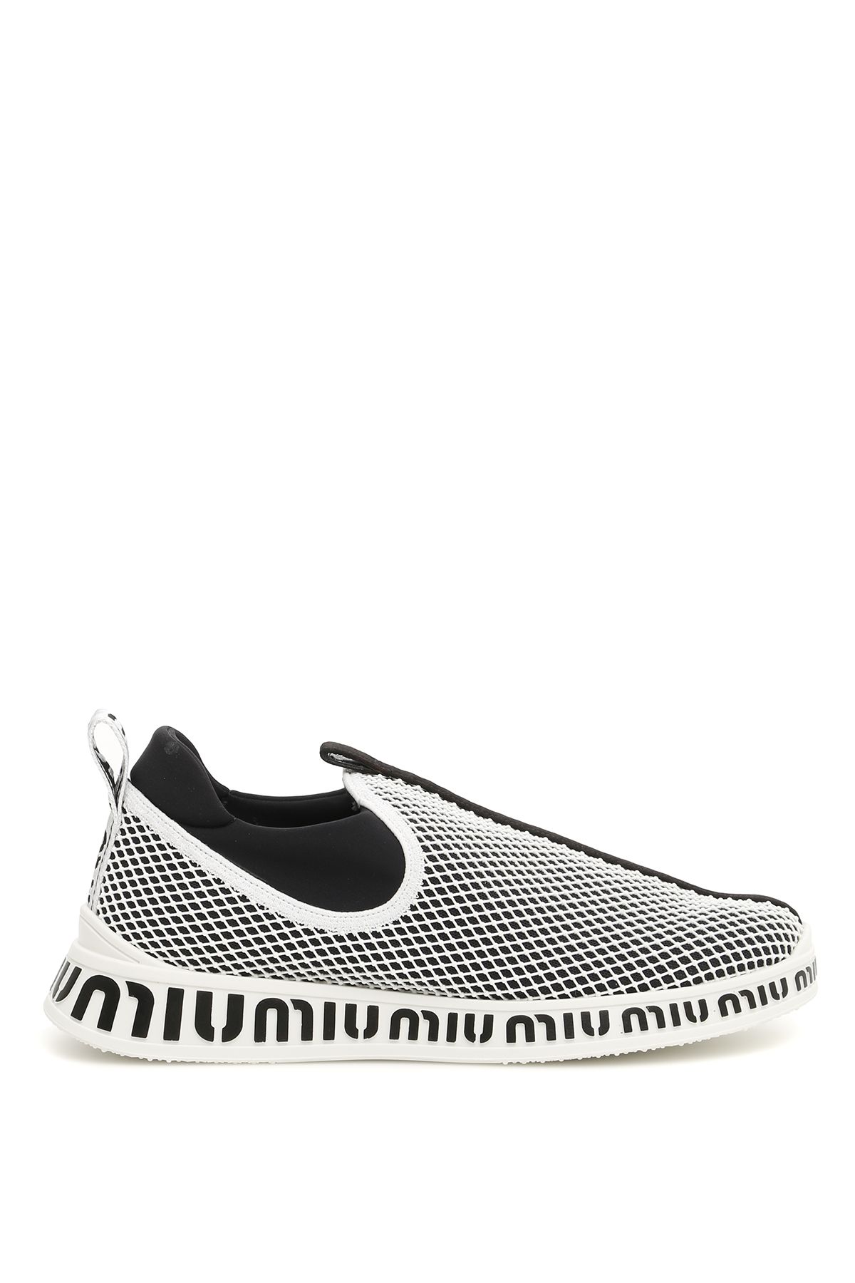 miu miu nylon tech platform sneakers