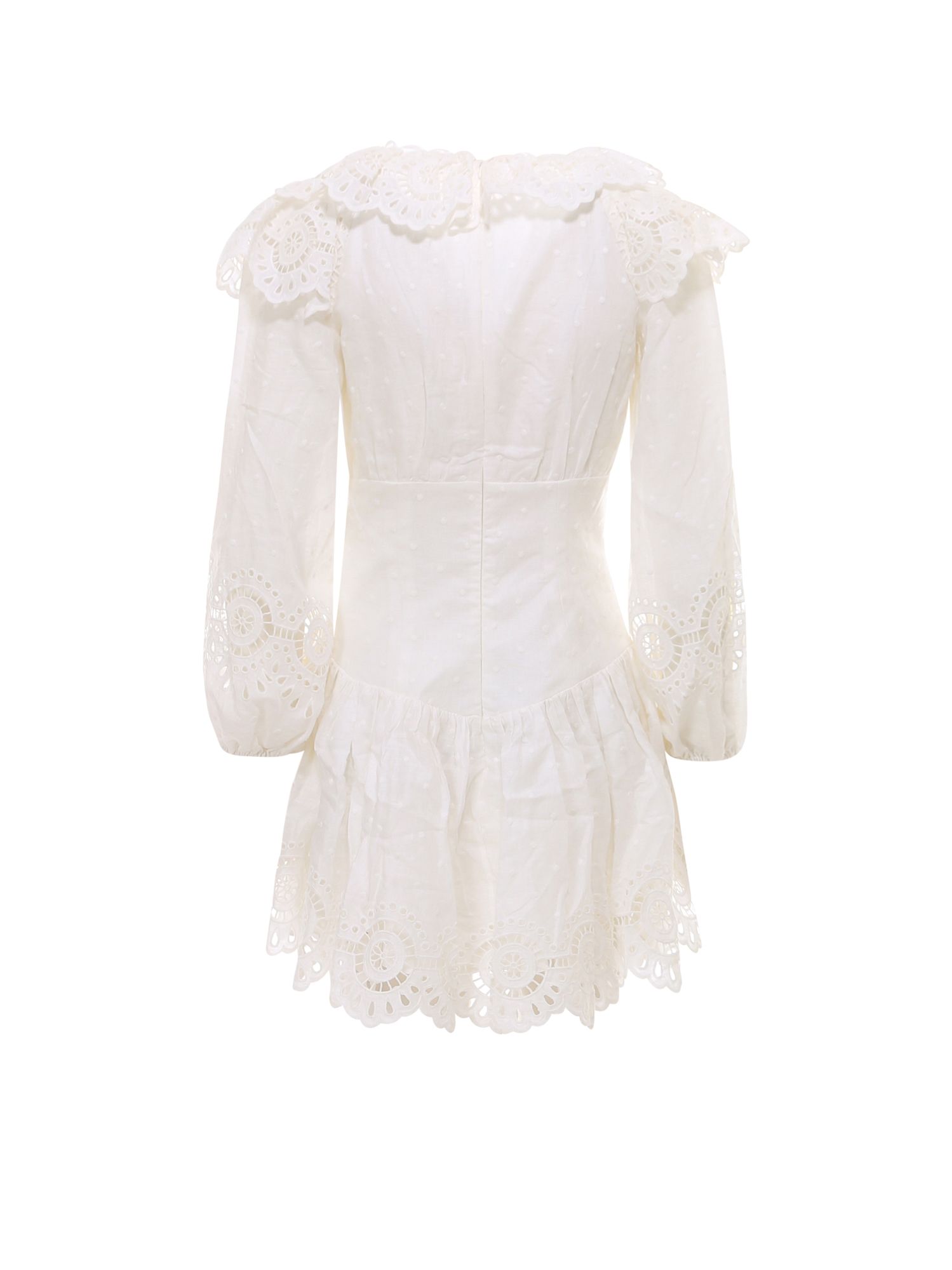 zimmermann white long sleeve dress