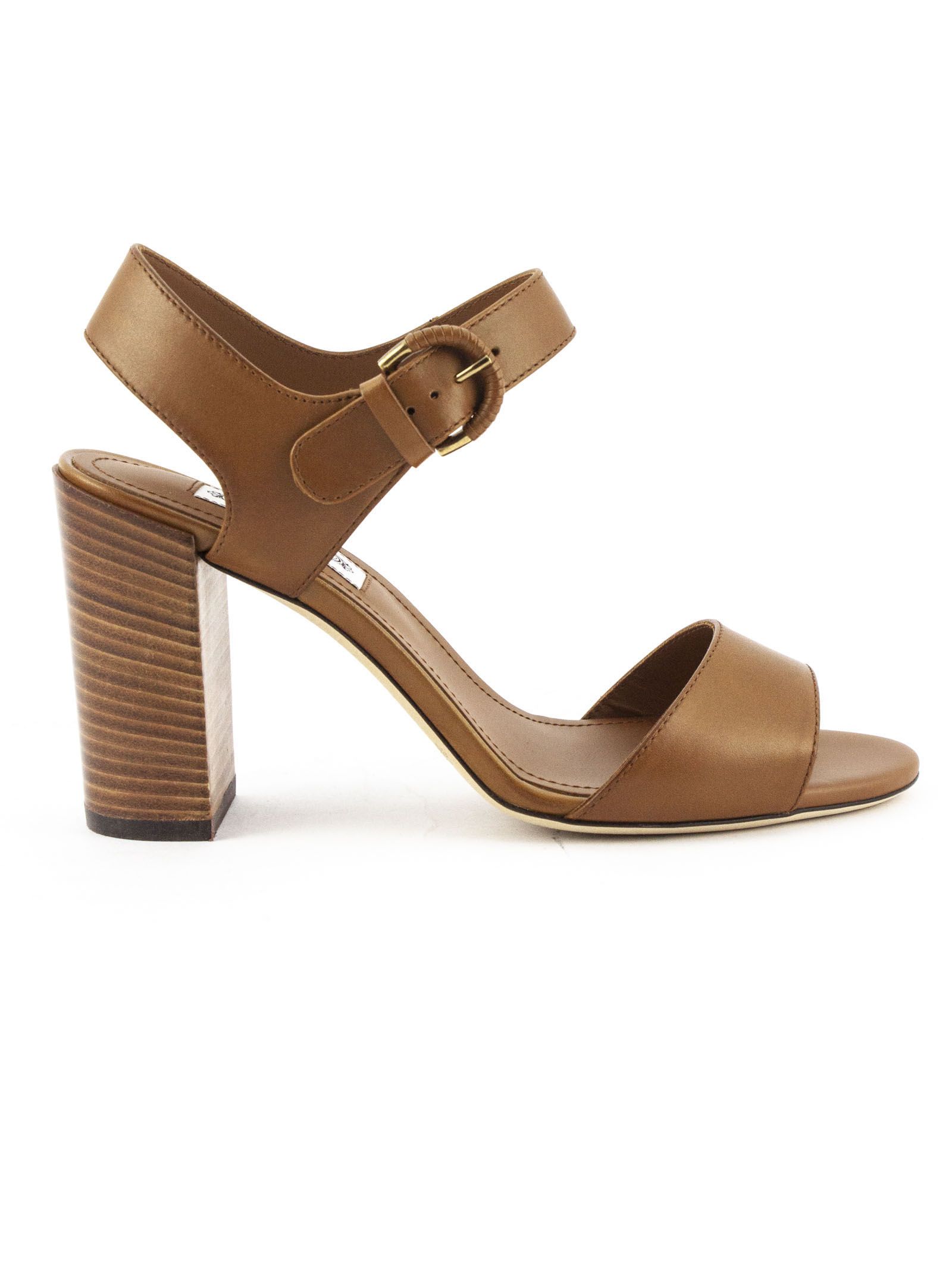 TOD'S SANDALS IN BROWN SMOOTH LEATHER,10876605