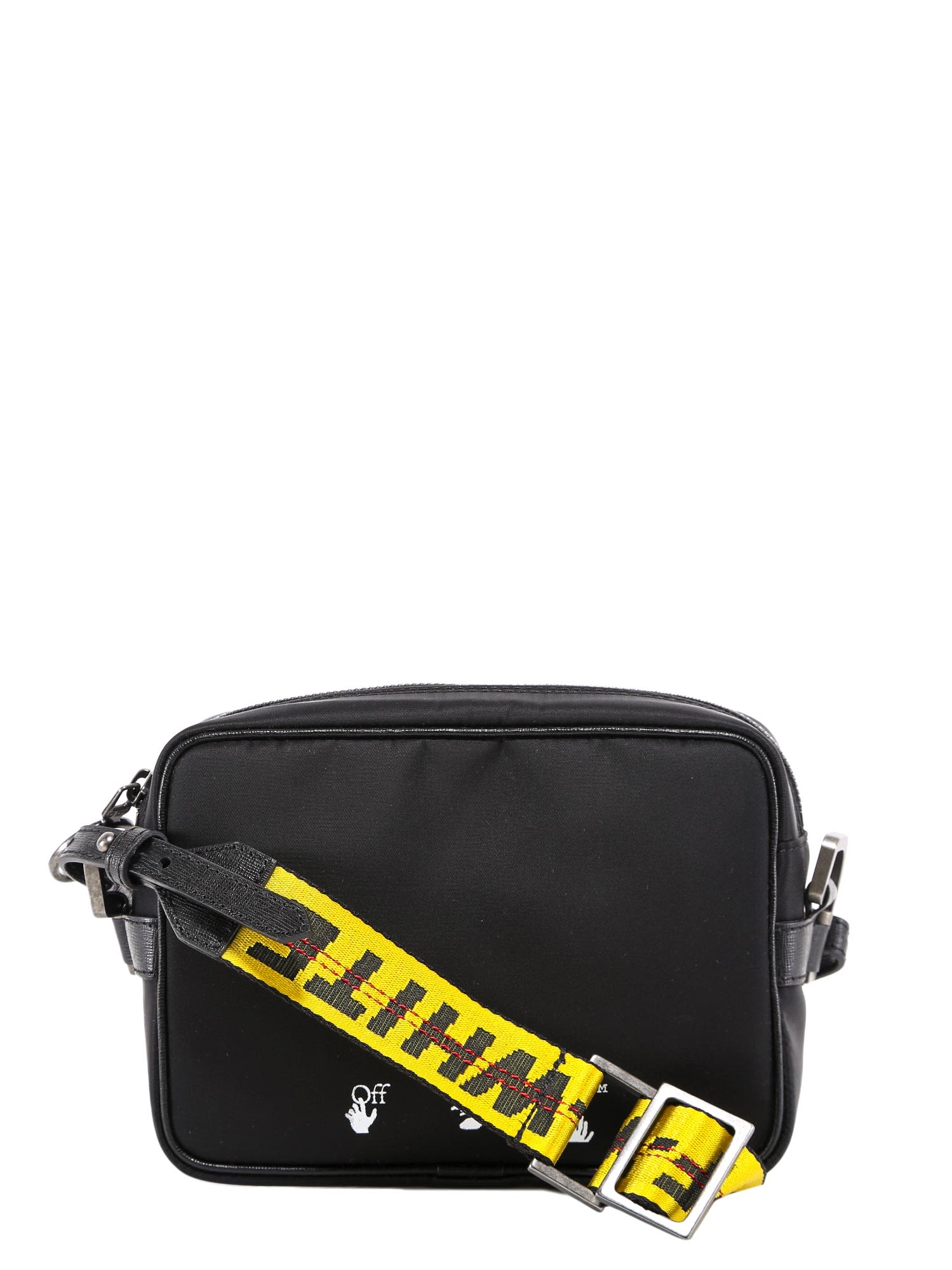 off white purse yellow strap