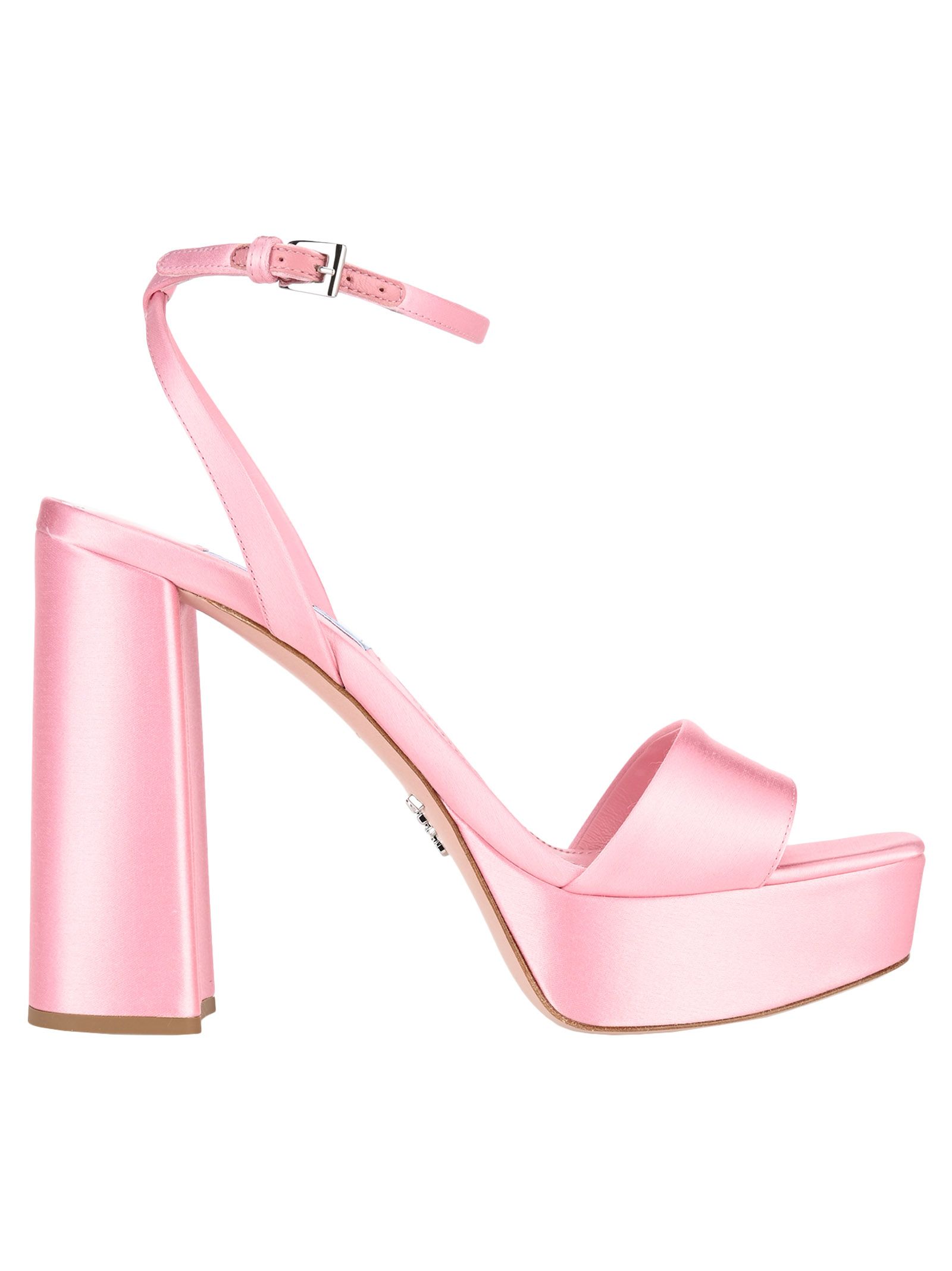 satin platform sandals