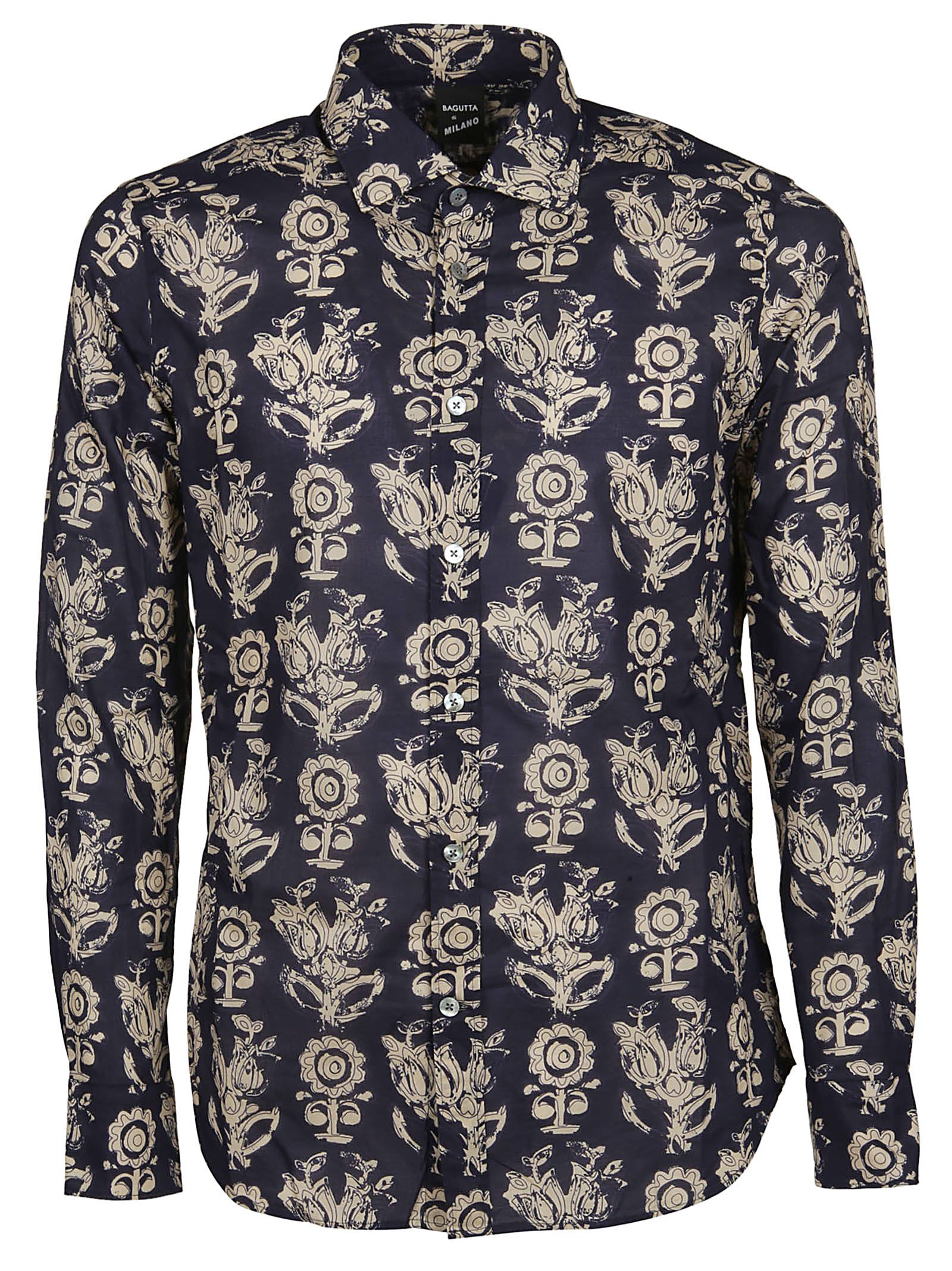 BAGUTTA FLORAL PRINT SHIRT,10885272