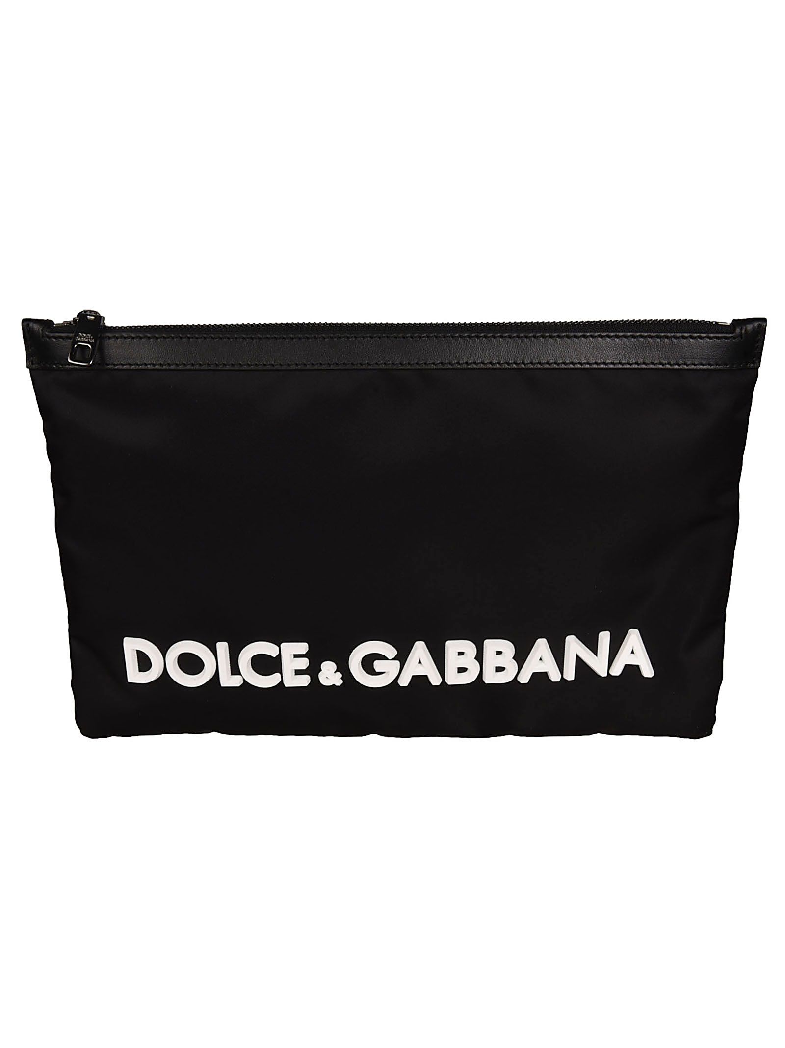 DOLCE & GABBANA LOGO CLUTCH BAG,10855067