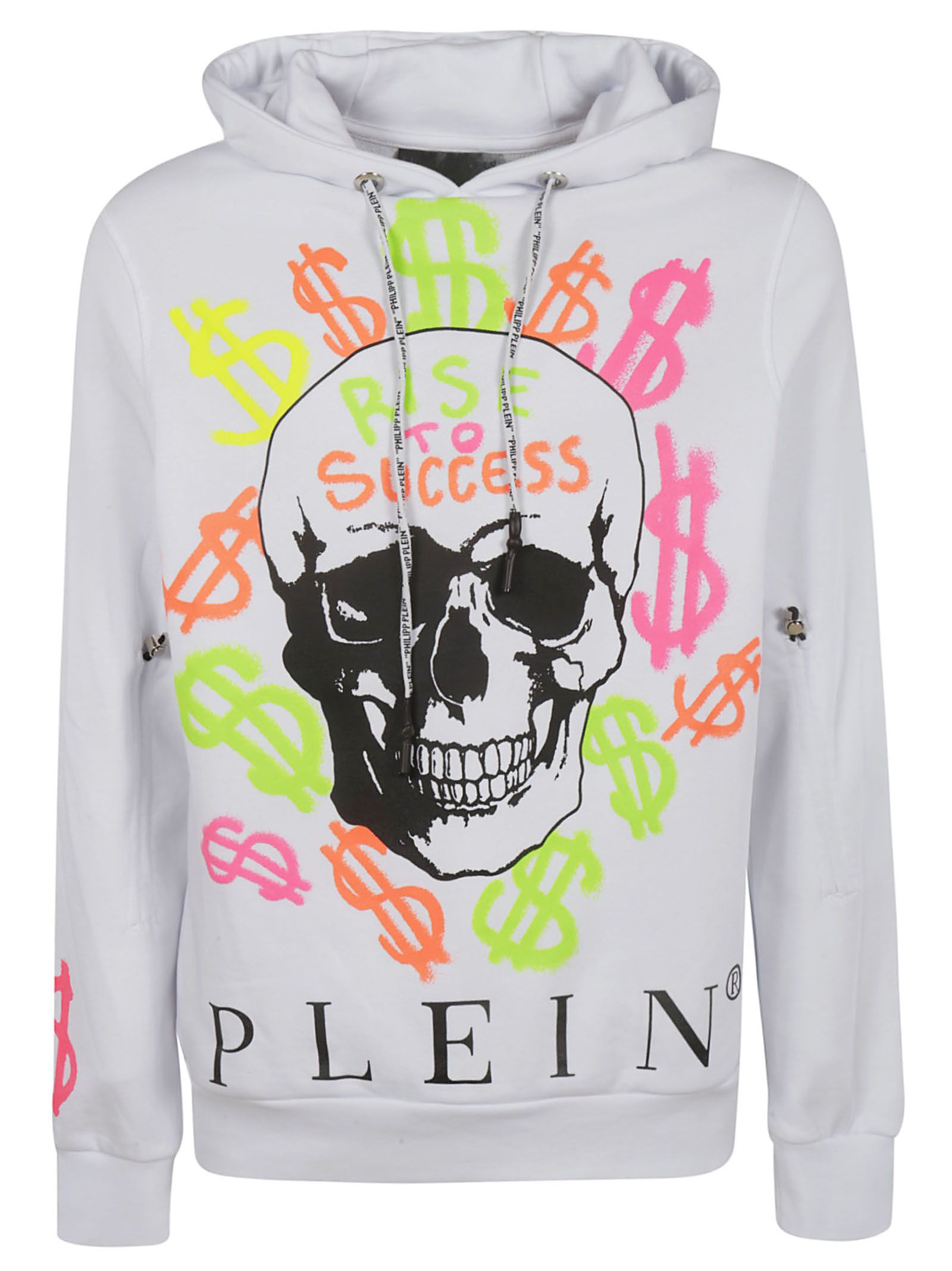 Philipp Plein Skull Print Hoodie In White | ModeSens