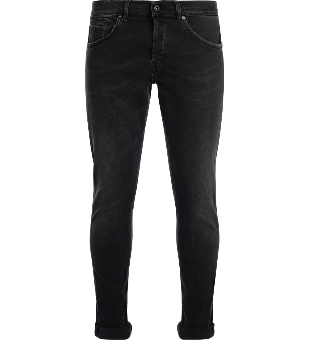 Dondup George Black Washed Jeans | ModeSens
