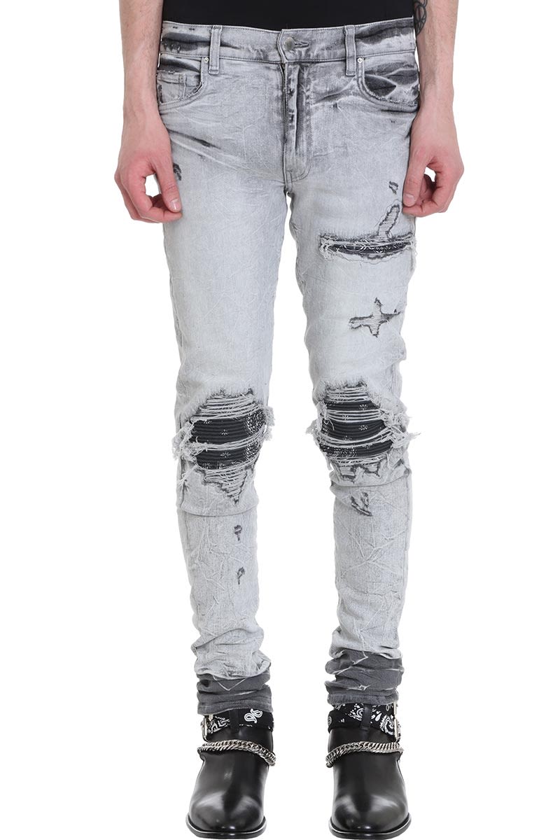 Amiri Grey Denim Jeans | ModeSens