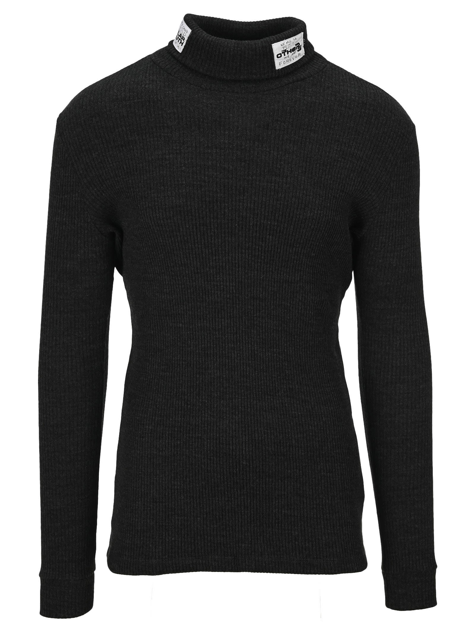 raf simons logo patch shirt