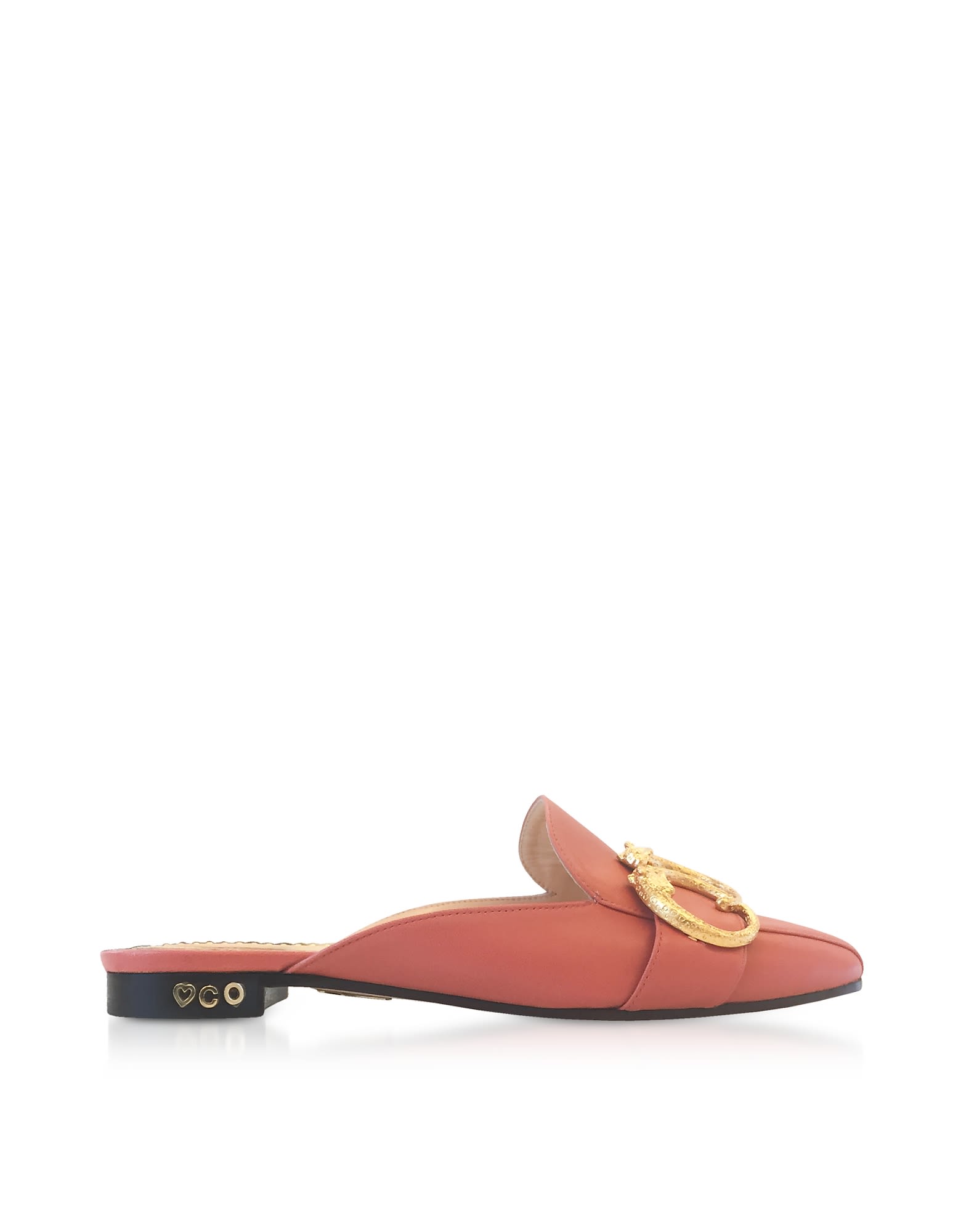 CHARLOTTE OLYMPIA PRETTY PINK LEATHER MULES,10873242