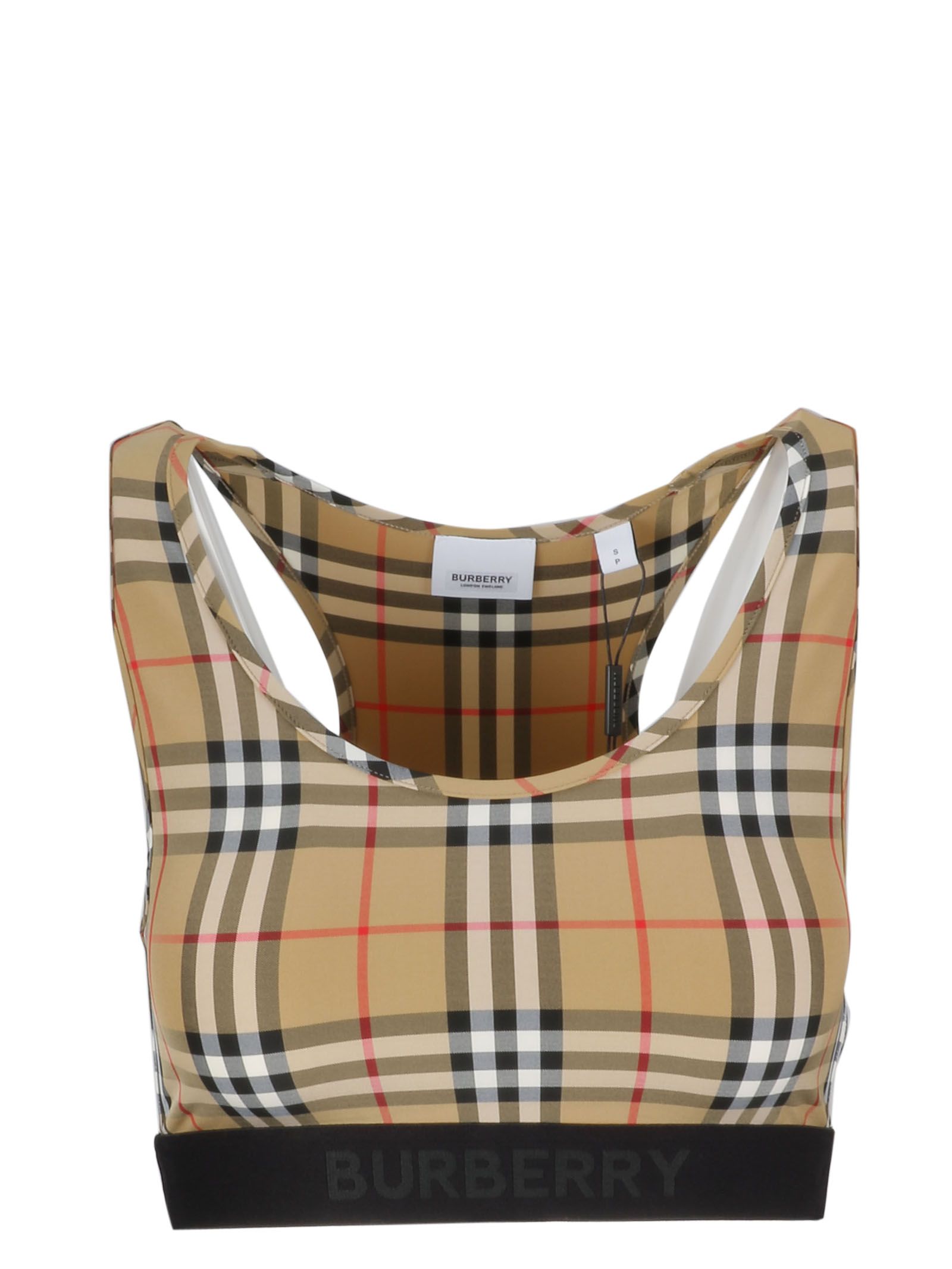 Burberry Burberry Checked Cropped Tank Top - Basic - 10859448 | italist
