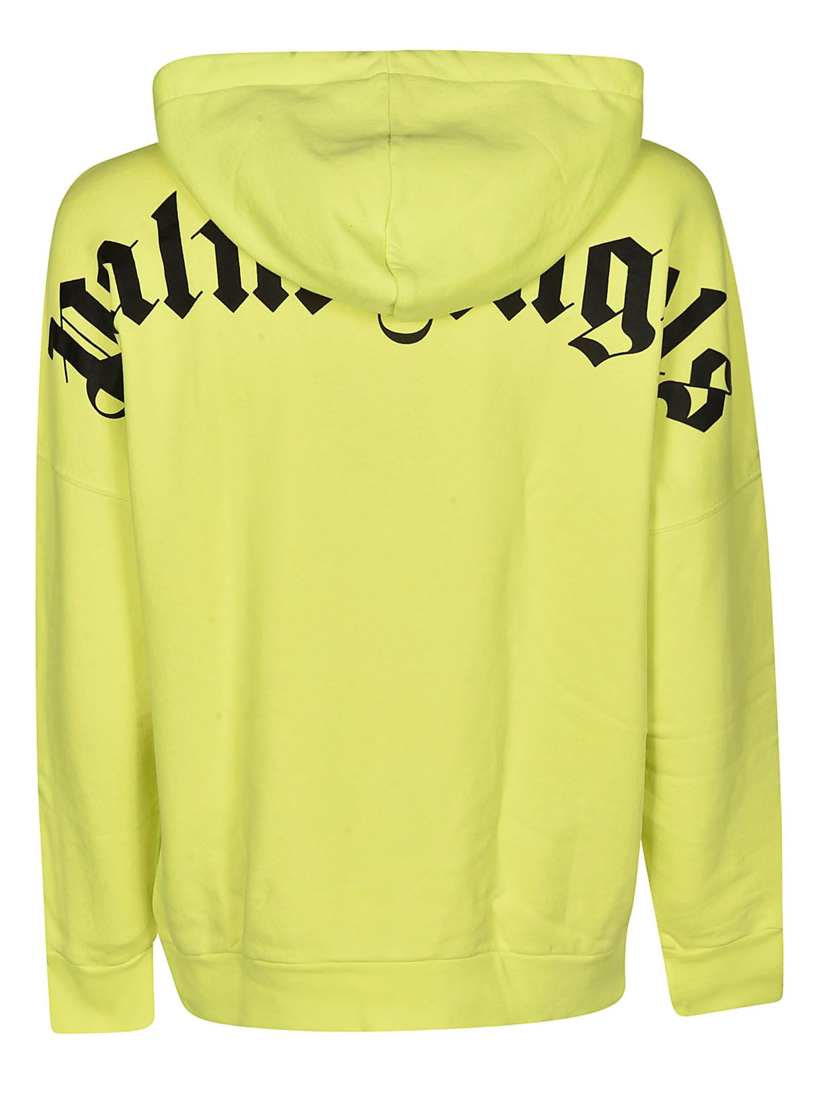 Palm Angels Palm Angels Back Logo Detail Hoodie - Yellow - 10870423 ...