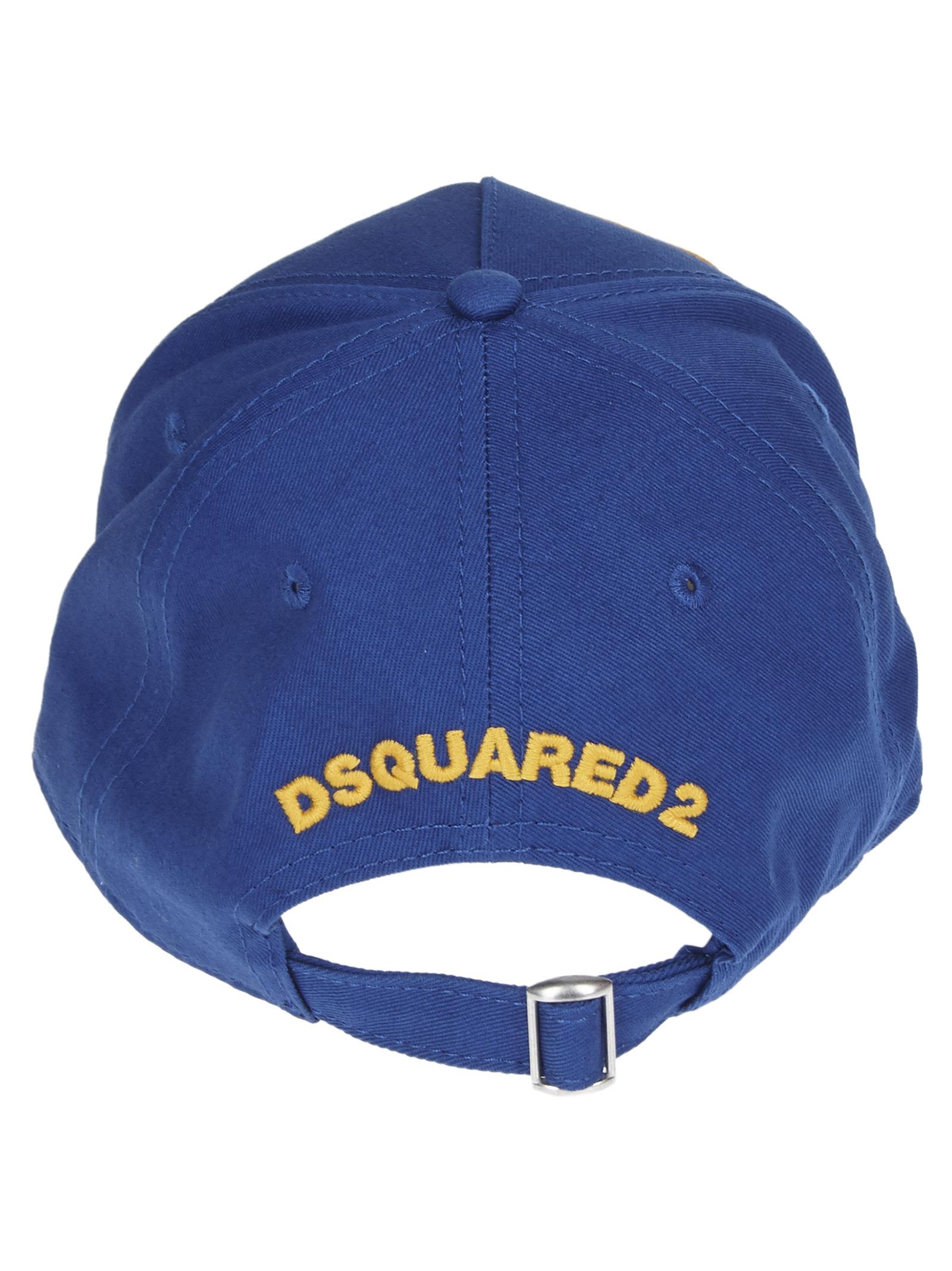 Dsquared2 Dsquared Box Icon Baseball Cap Blue Bluette 10669020 Italist 1227