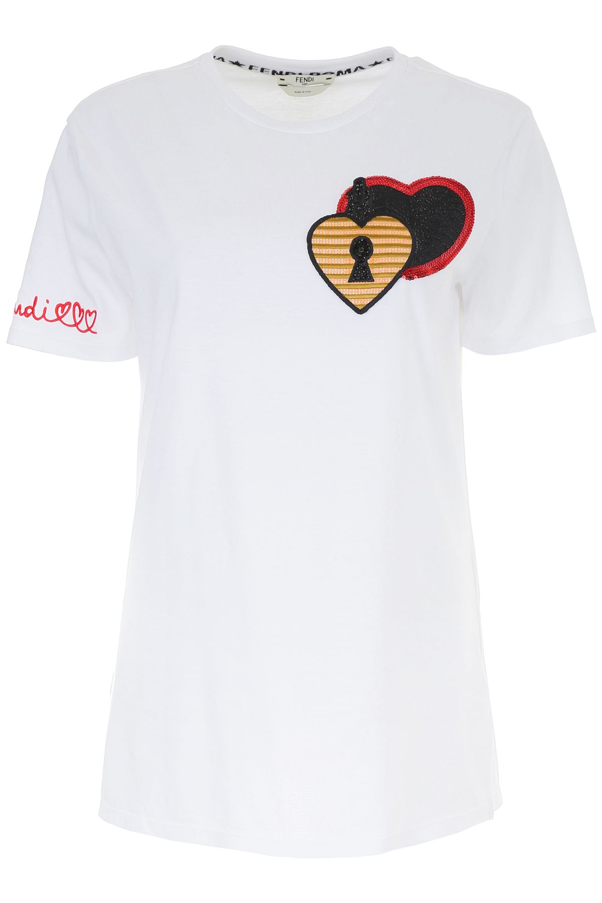 Fendi Fendi Open Your Heart T-shirt - BIANCO|Bianco - 10618696 | italist