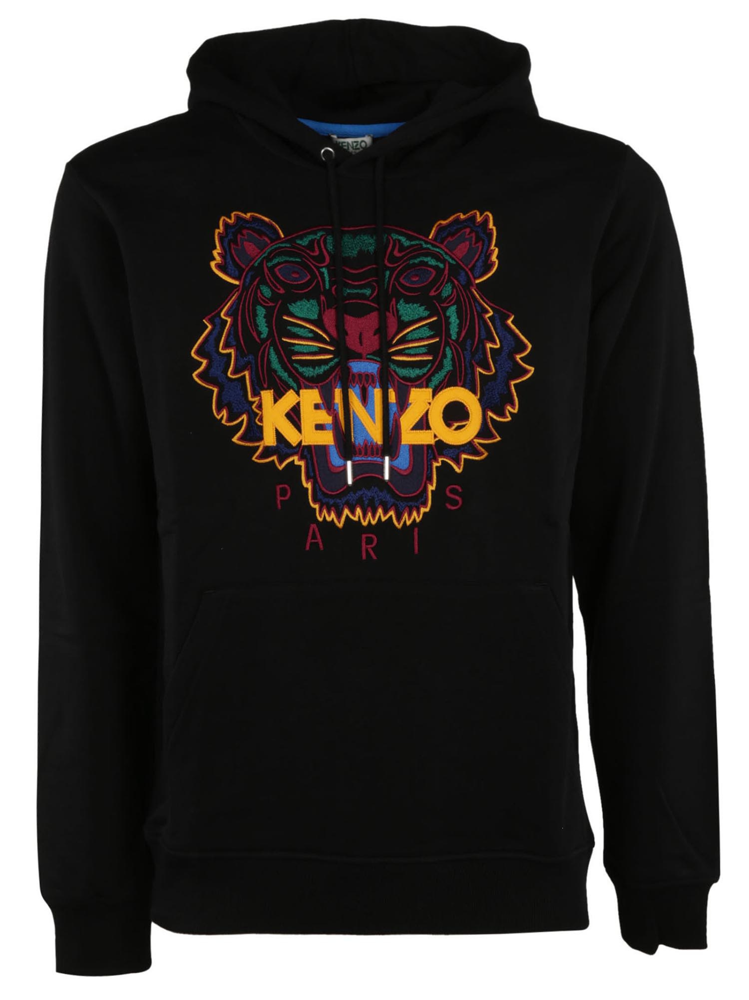 Kenzo Felpa Tiger In Noir | ModeSens