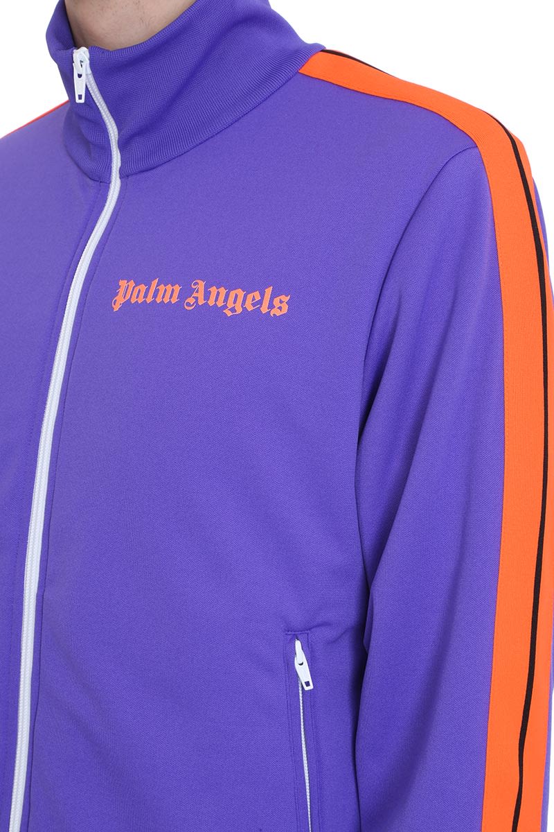 Palm Angels Palm Angels Bold Track Polyester Purple Jacket - Purple - 10859902 | italist