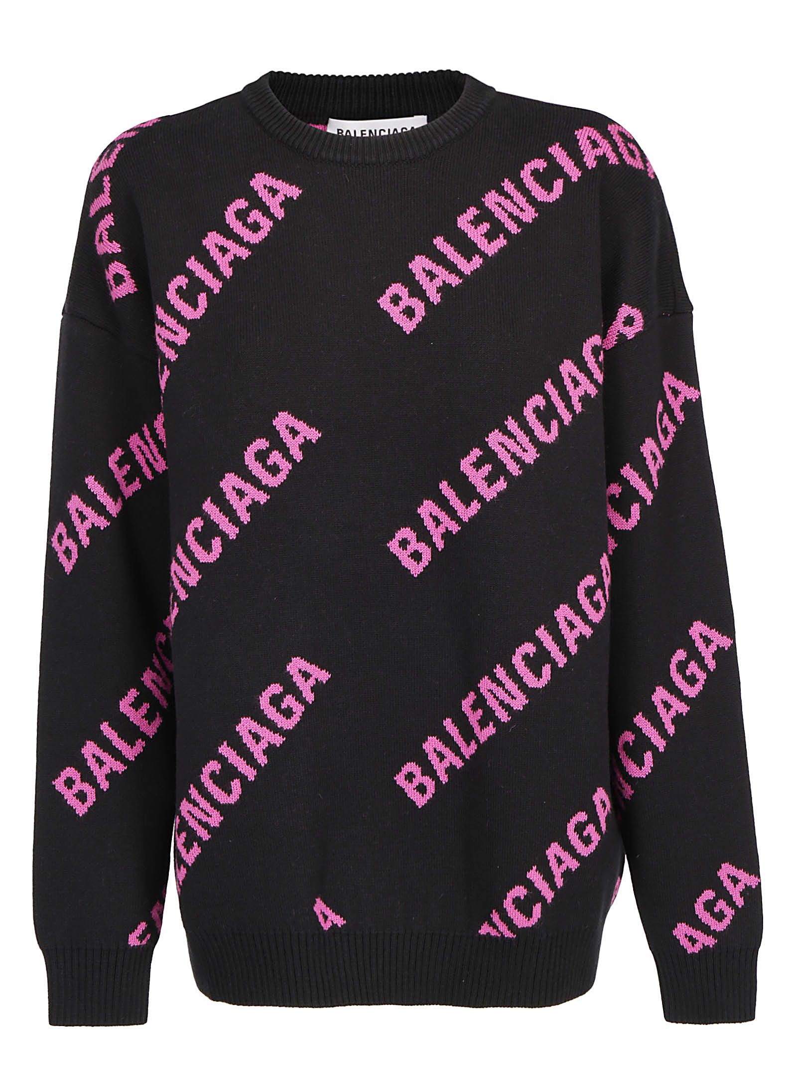 Balenciaga Balenciaga Sweater - Black/pink - 10970923 | italist