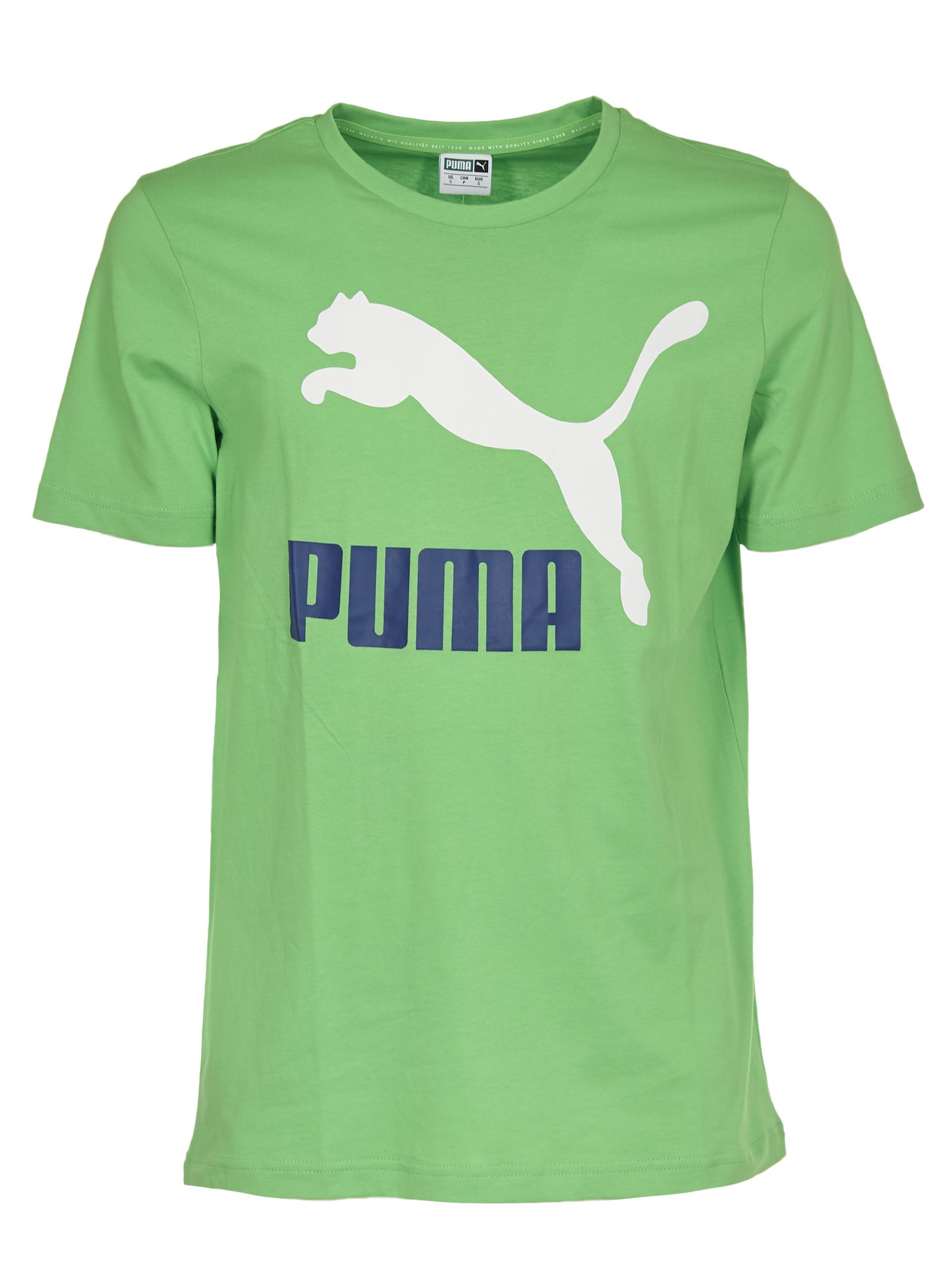 Puma Puma Logo Print T-shirt - Green - 10899152 | italist