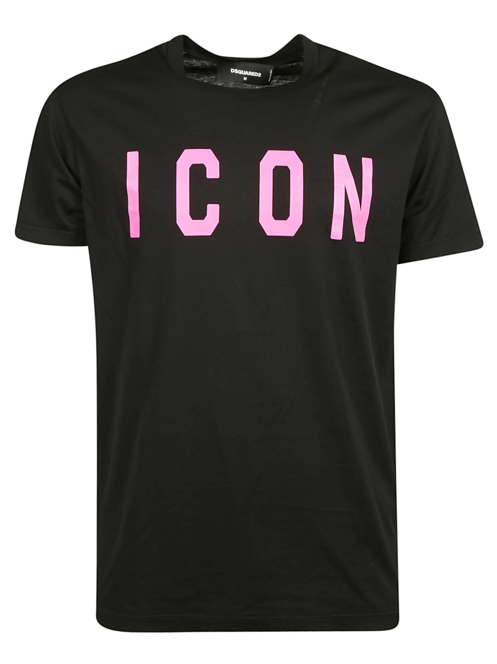Dsquared2 Dsquared2 Icon Print T-shirt - Black/Pink - 10837932 | italist