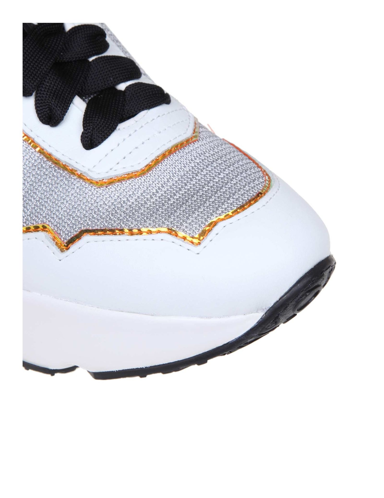 Ruco Line Rucoline Sneakers R-evolve In Leather And Fabric - Alluminium ...