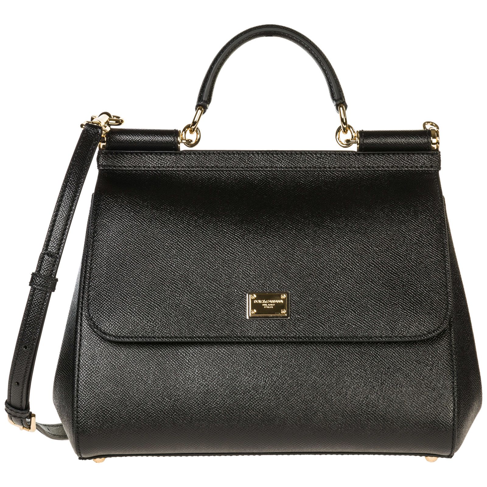 Dolce & Gabbana Dolce & Gabbana Leather Handbag Shopping Bag Purse ...