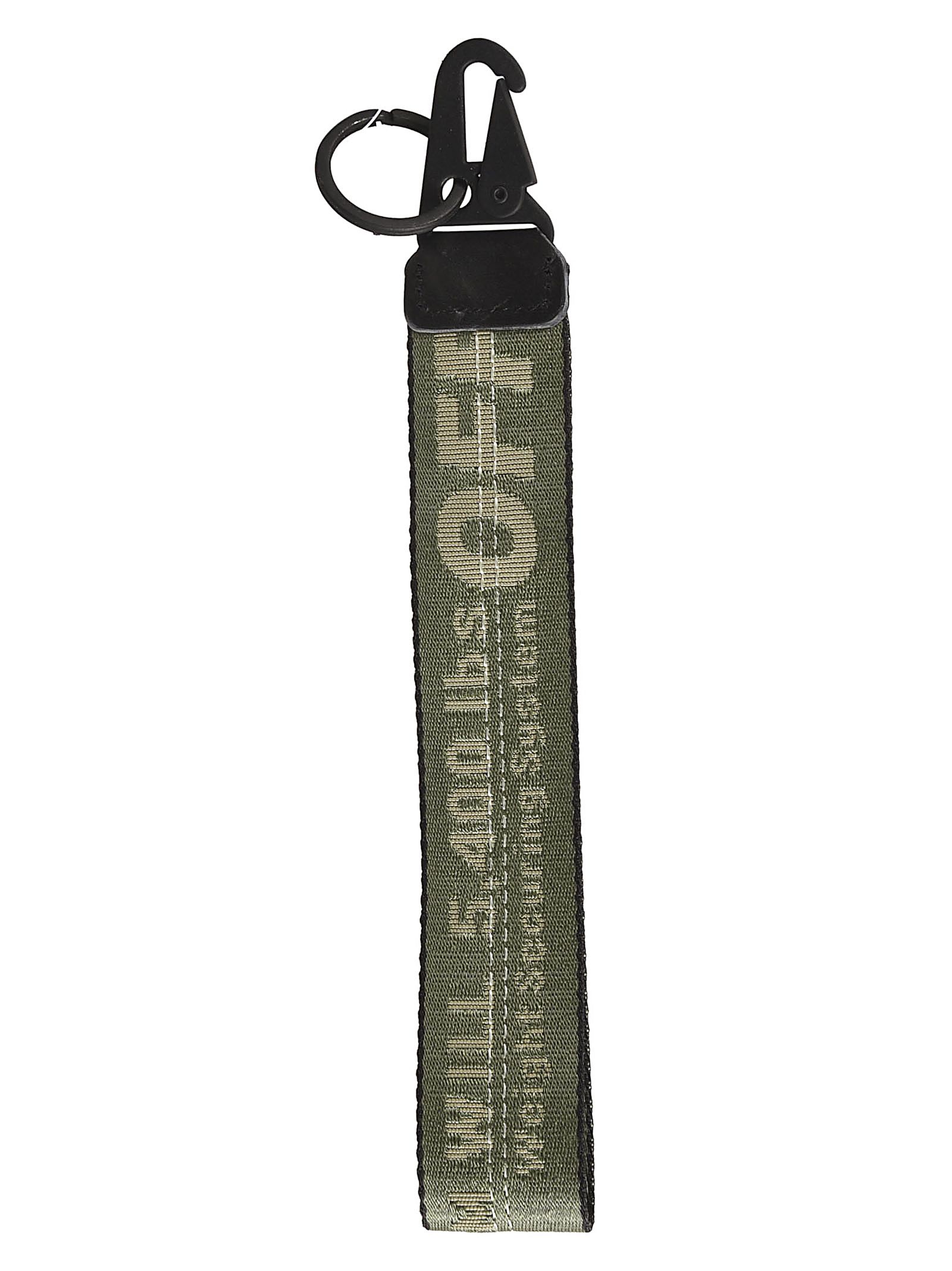 OffWhite Offwhite Logo Strap Key Chain Green 10819273 italist