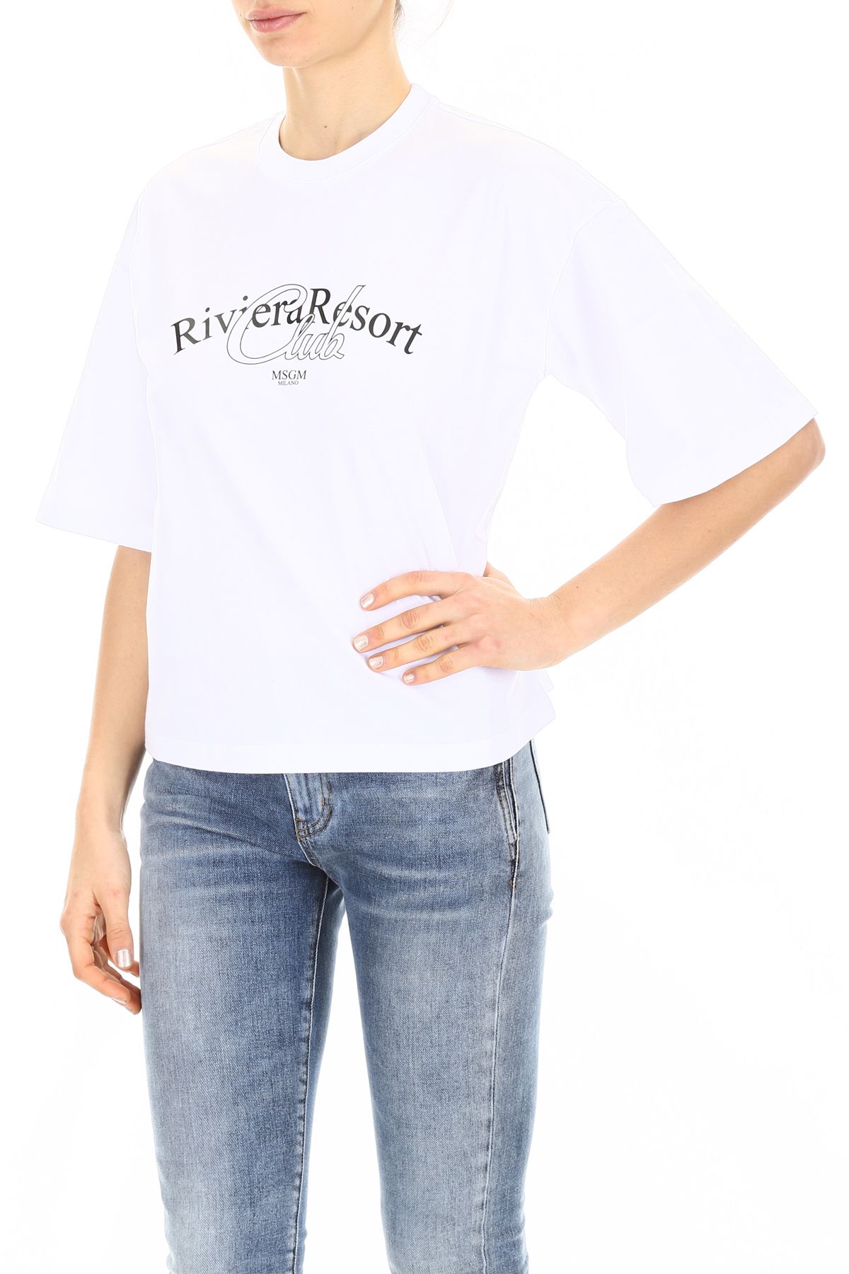 Riviera 10788099 Shirt bianco Bianco Msgm Resort T Club rdCQBoexEW