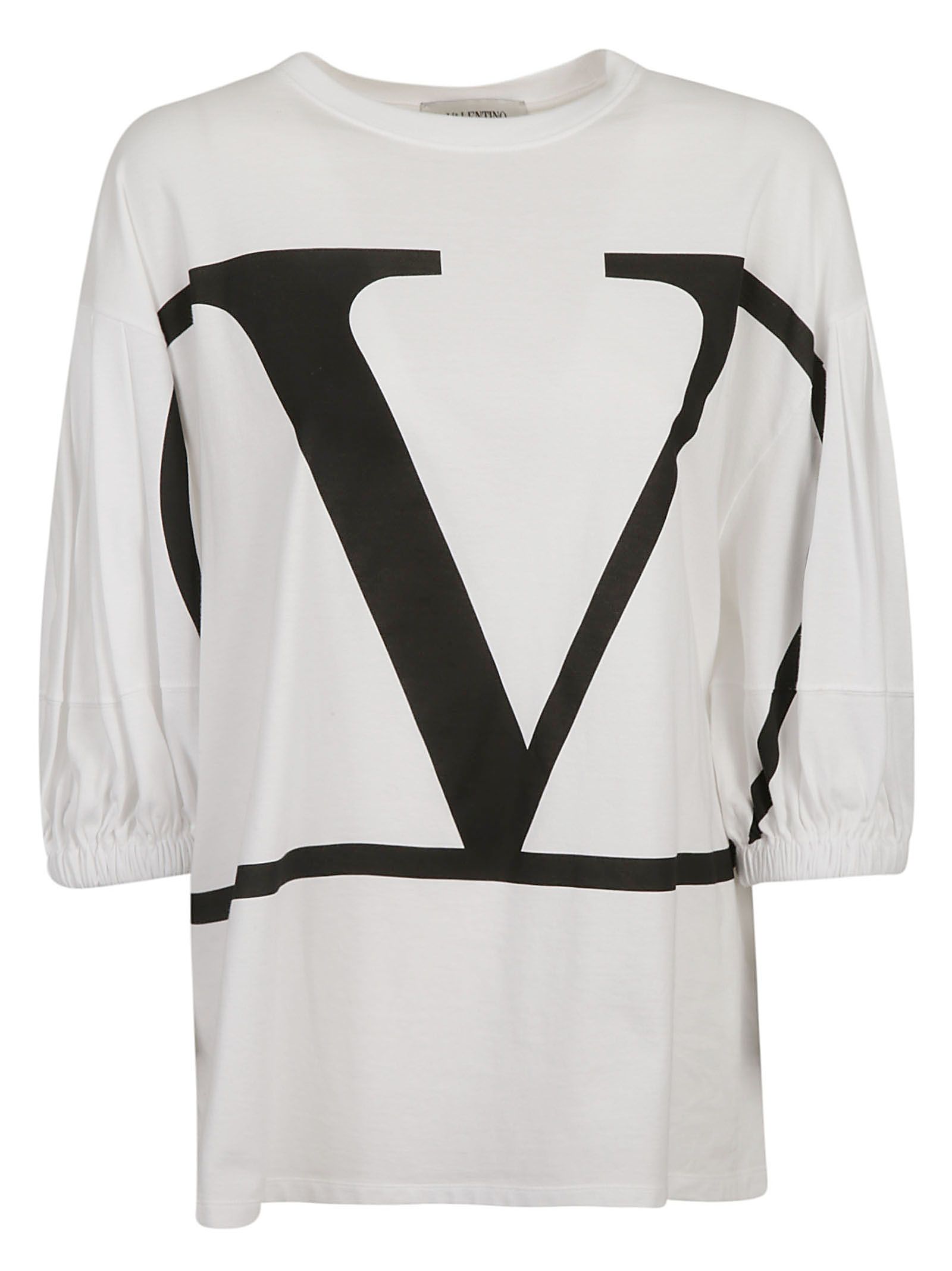 Valentino Valentino V Logo Print T-shirt - 10930217 | italist