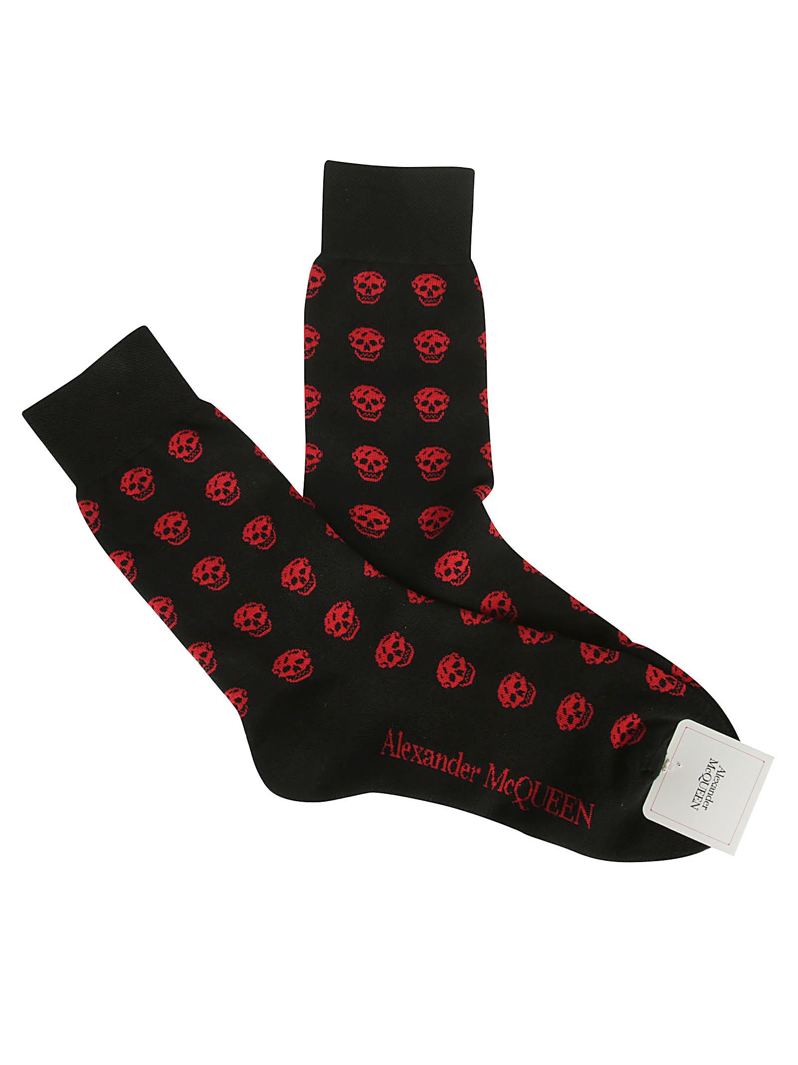 Alexander McQueen Alexander McQueen Socks - BLACK RED - 10976331 | italist