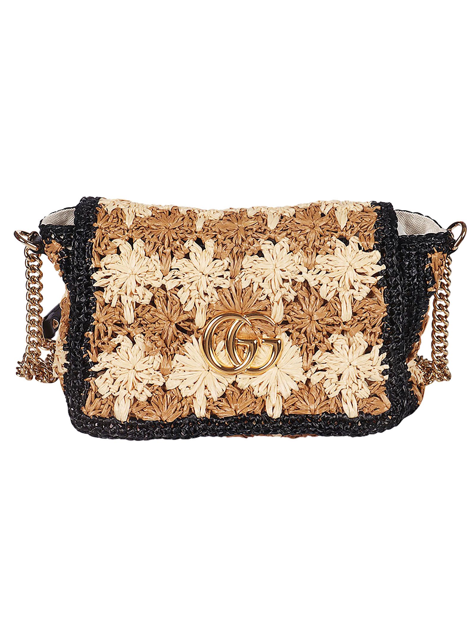 Click to view more detailed imagery on our partner's website Gucci Gg Marmont 2.0 Shoulder Bag In Natural