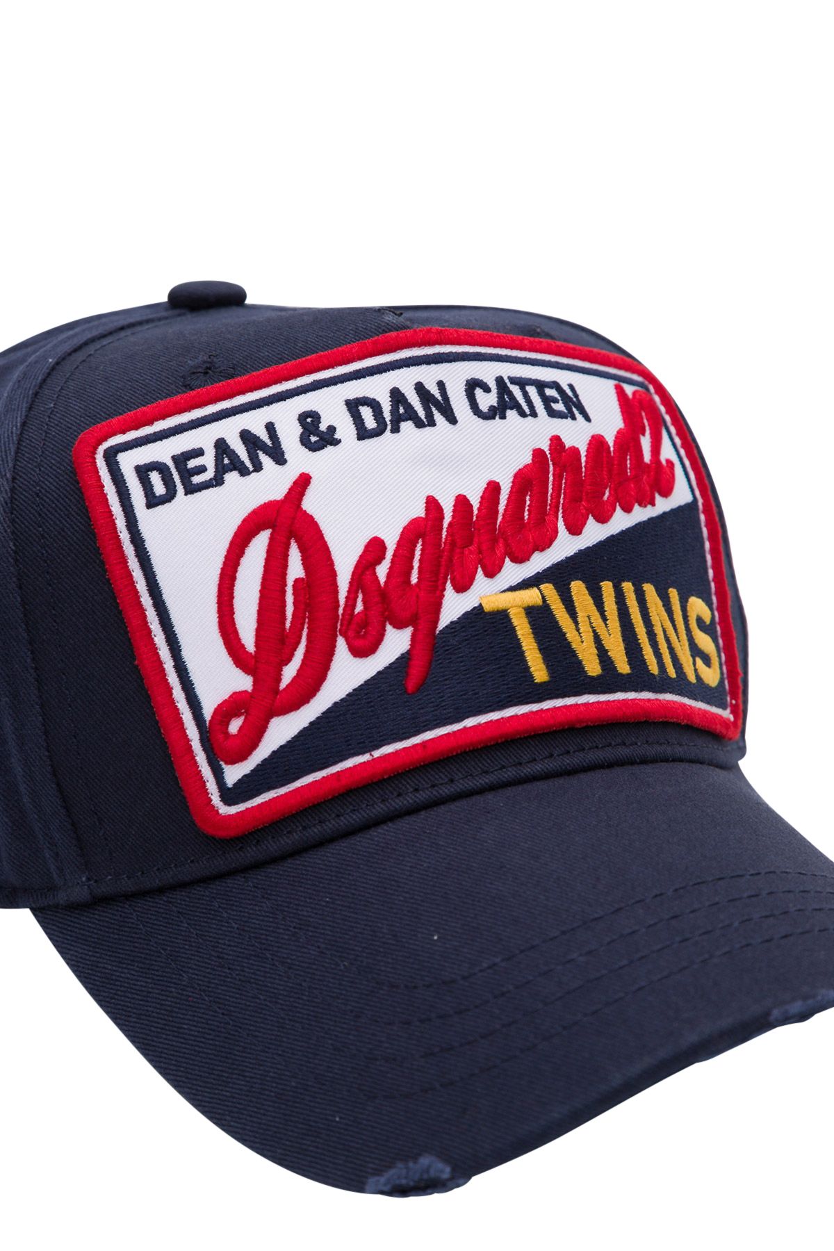 Dsquared2 Dsquared2 Baseball Cap Con Patch Ricamo Dean And Dan Caten Dsquared 2 Twins Blue 1521