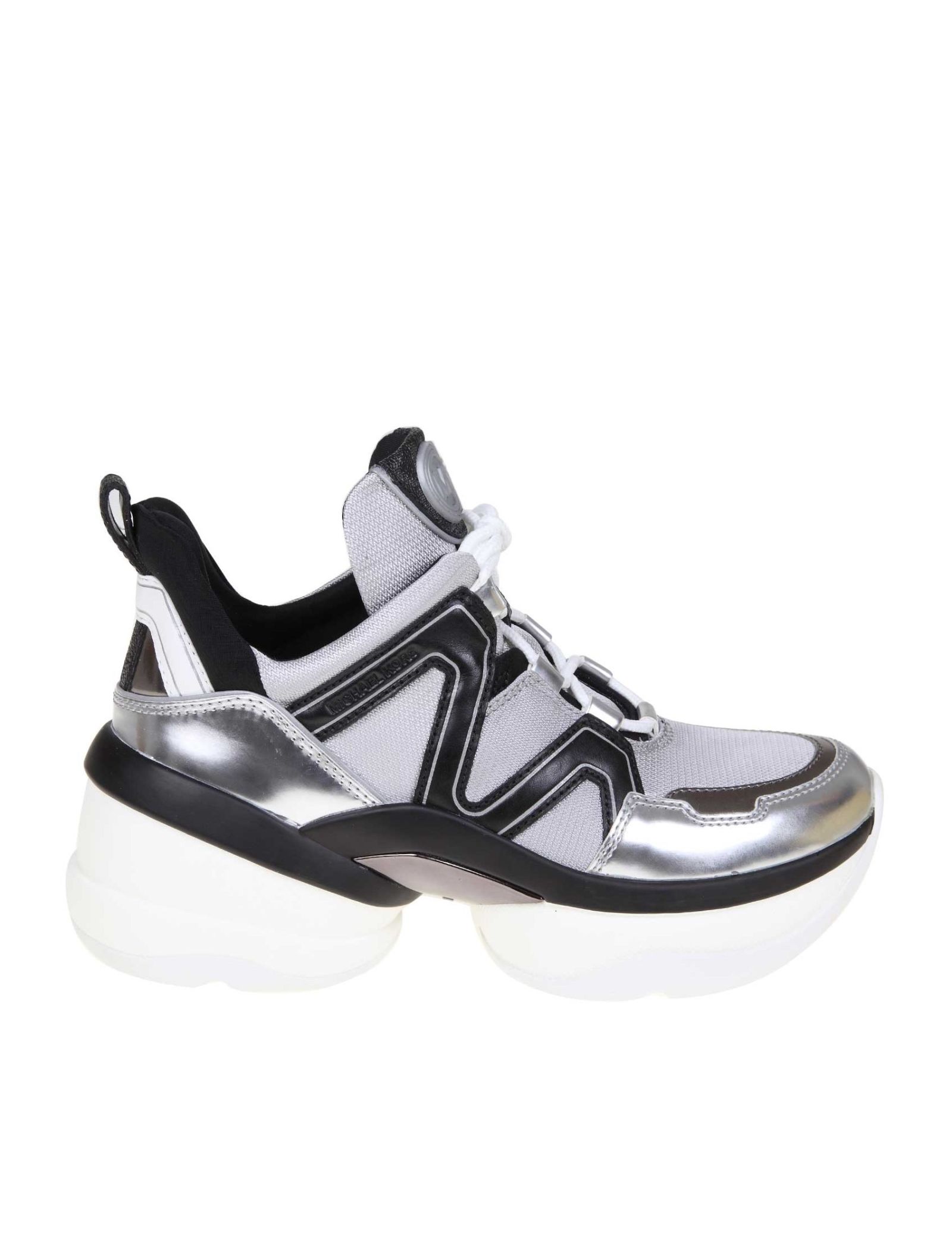 Michael Kors Michael Kors Sneakers Olympia Trainer Color Black / Silver ...