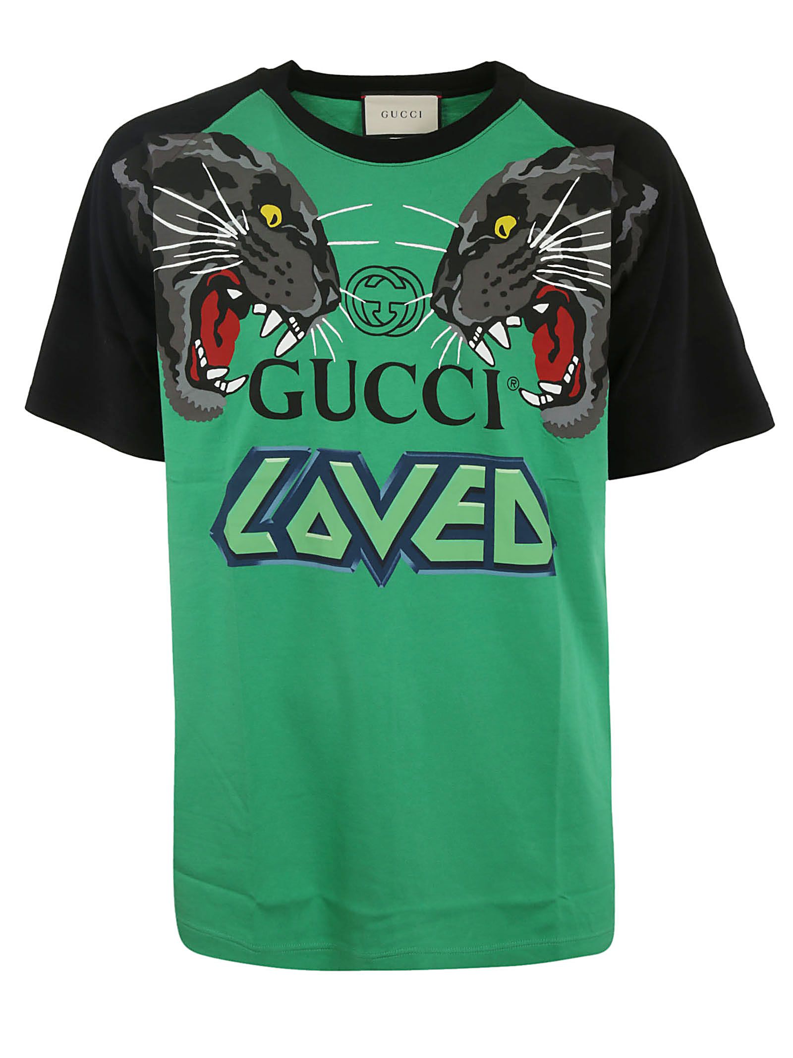 Gucci Gucci Graphic T-shirt - GREEN - 10838233 | italist