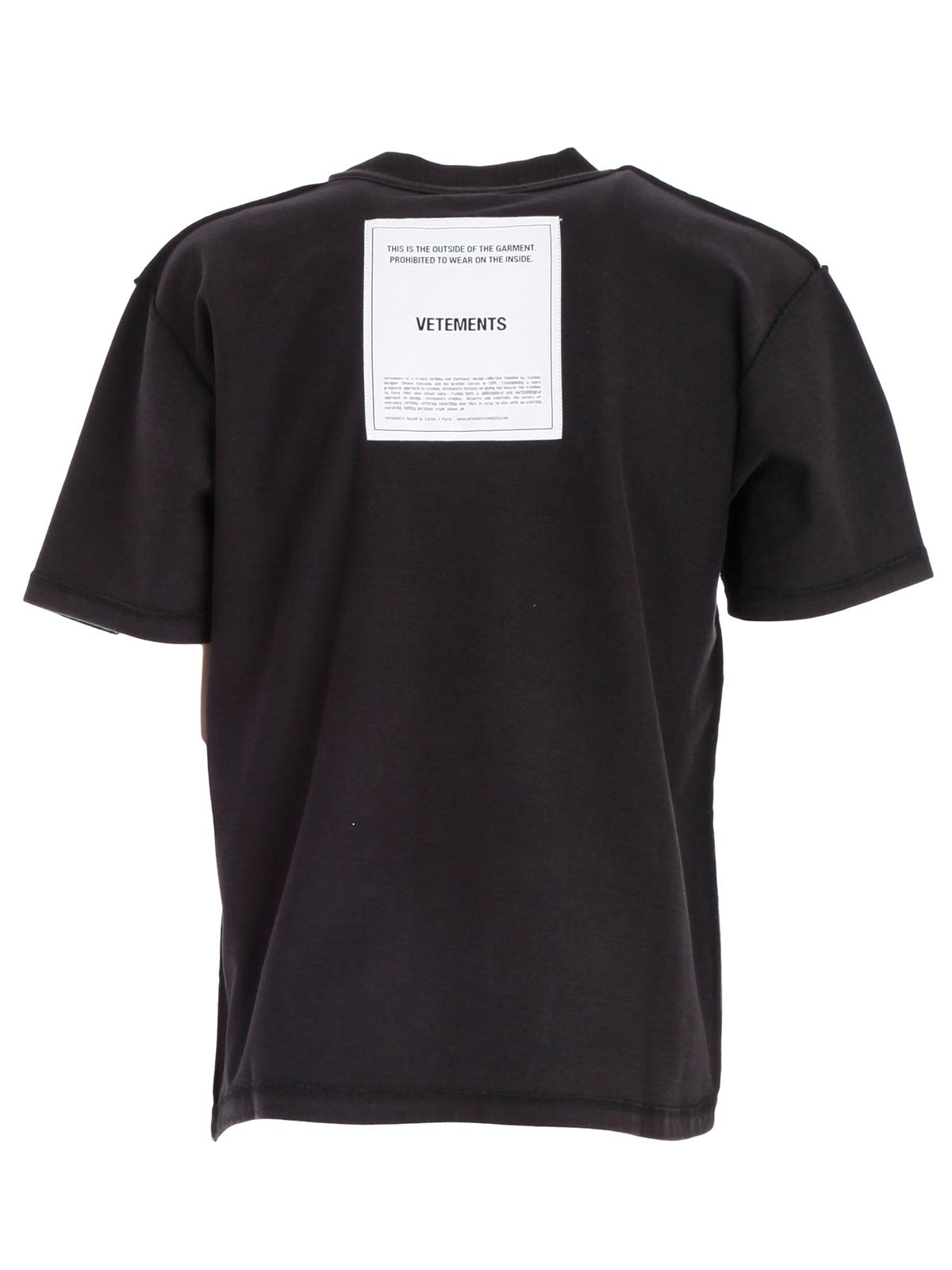 VETEMENTS Vetements Logo T-shirt - Black - 10708601 | italist