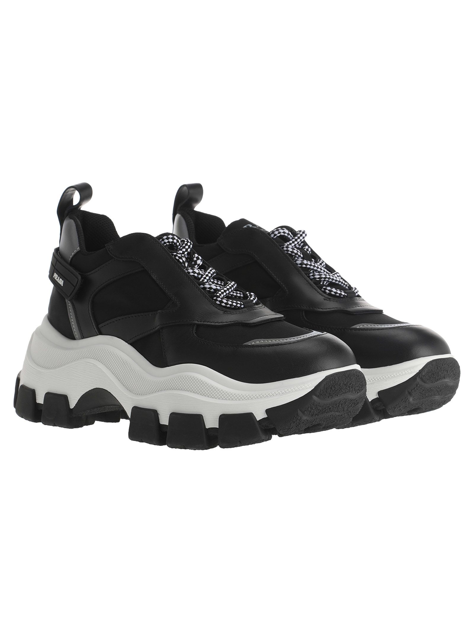 Prada Prada Chunky Sole Sneakers - BLACK - 10973118 | italist