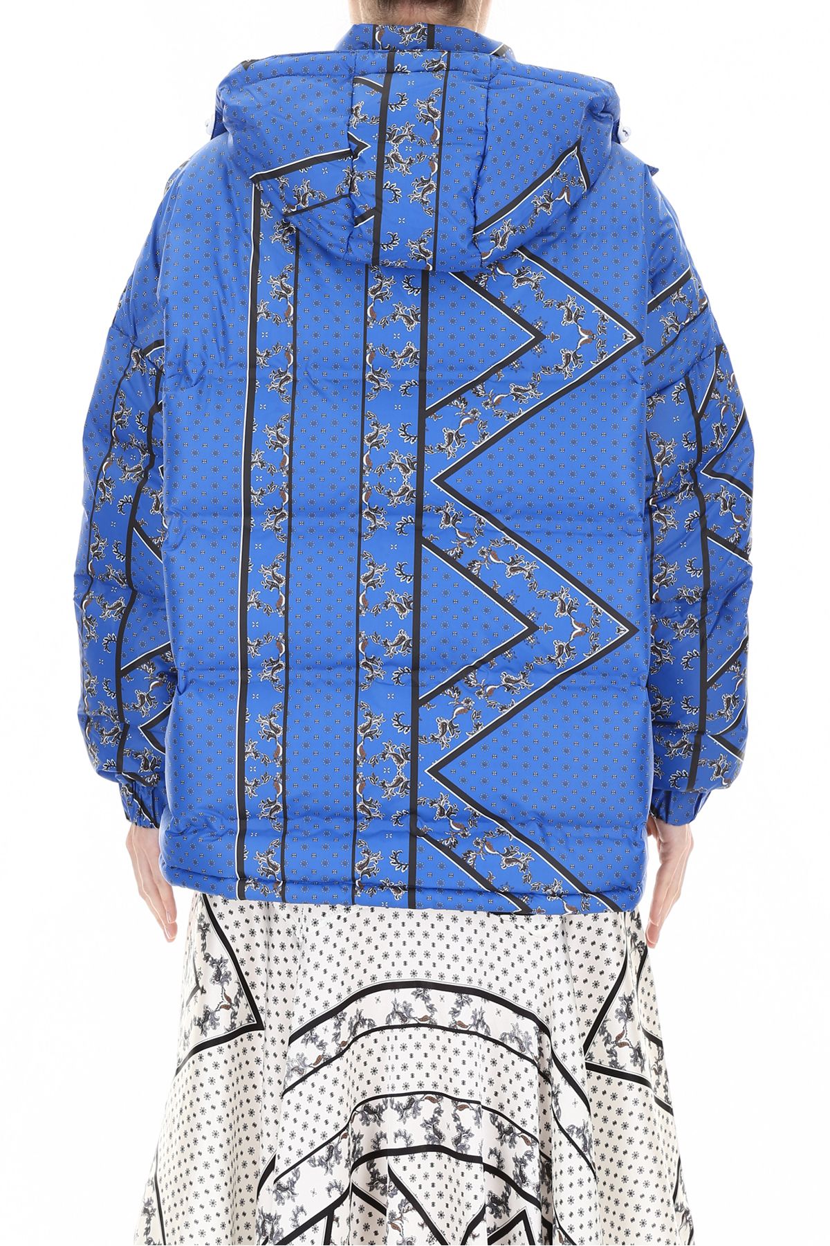 Ganni Ganni Bandana Print Puffer Jacket - LAPIS BLUE|Blu - 10775114 ...