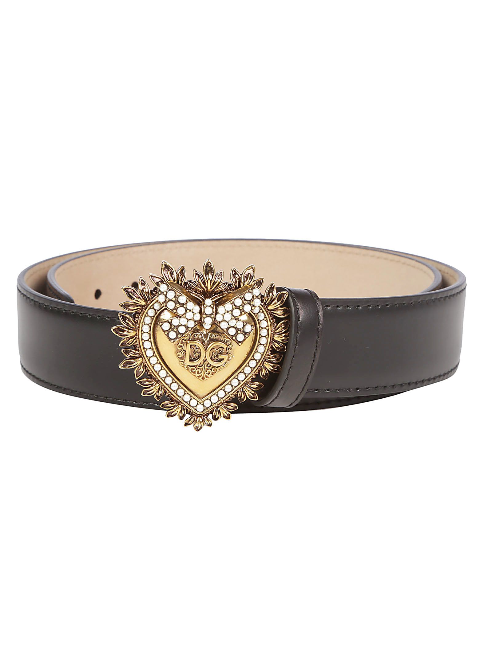 Dolce & Gabbana Dolce & Gabbana Devotion Belt - Cuore nero - 10838429 ...