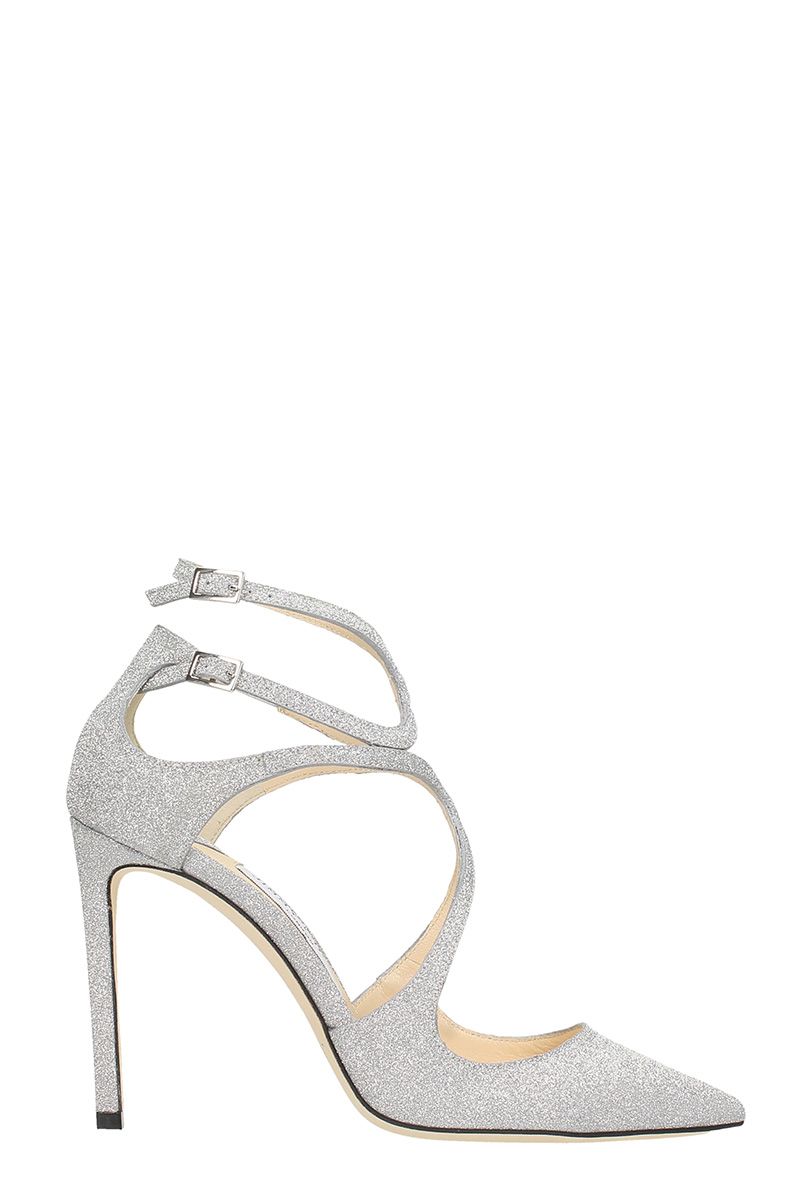 jimmy choo silver flat sandals