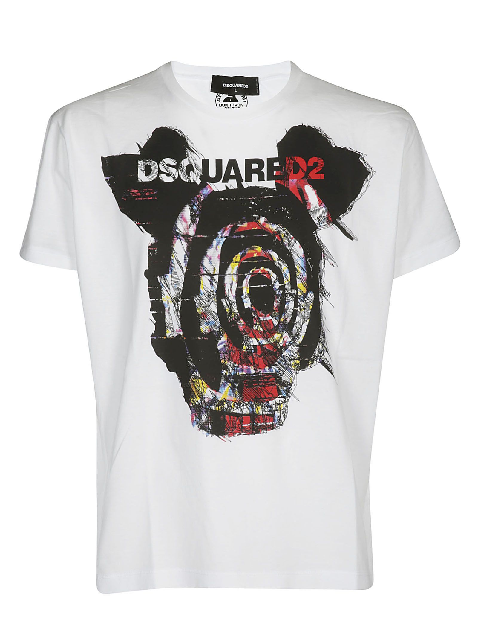 Dsquared2 Graphic Print Logo T-shirt In White | ModeSens