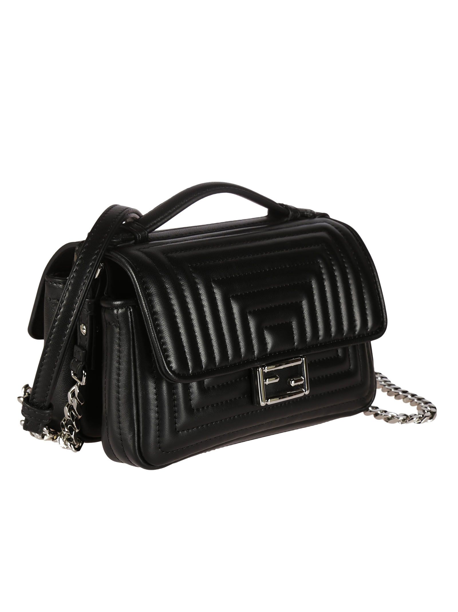 Fendi Fendi Double Baguette Shoulder Bag - Black - 6511881 | italist